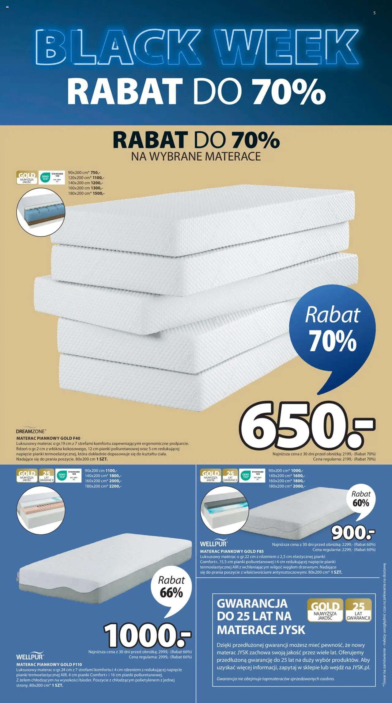 JYSK BLACK FRIDAY Gazetka ważna od 25.11.2024 do 01.12.2024 strona 5