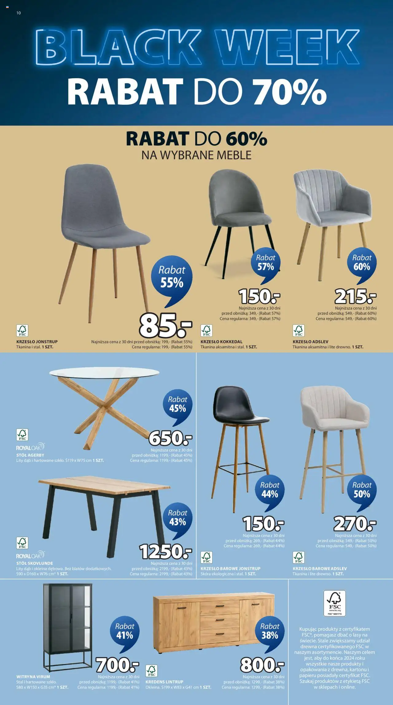 JYSK BLACK FRIDAY Gazetka ważna od 25.11.2024 do 01.12.2024 strona 10