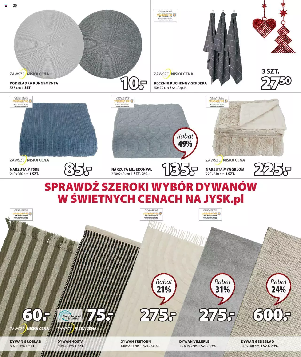 JYSK Fantastyczne oferty świąteczne gazetka wyprzedaż ważna od 09.11.2022 do 27.11.2022 strona 20