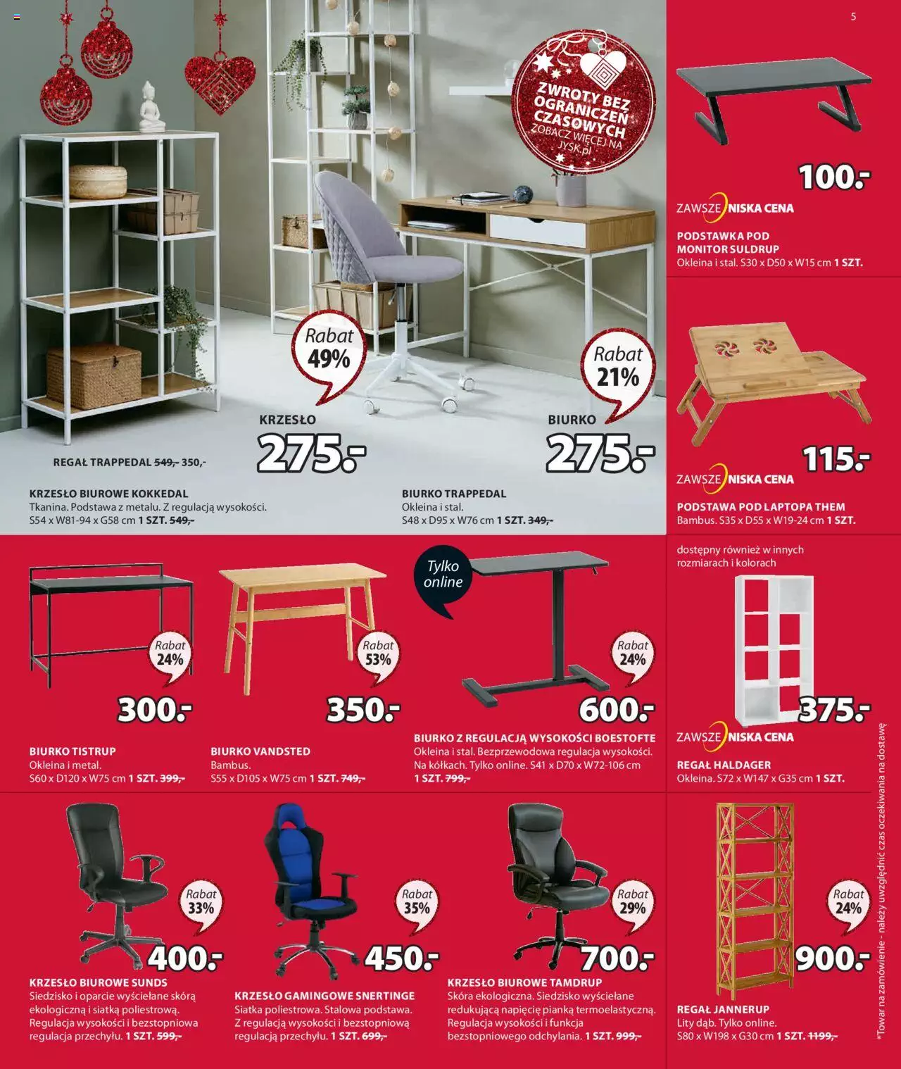 JYSK Fantastyczne oferty świąteczne gazetka wyprzedaż ważna od 09.11.2022 do 27.11.2022 strona 5