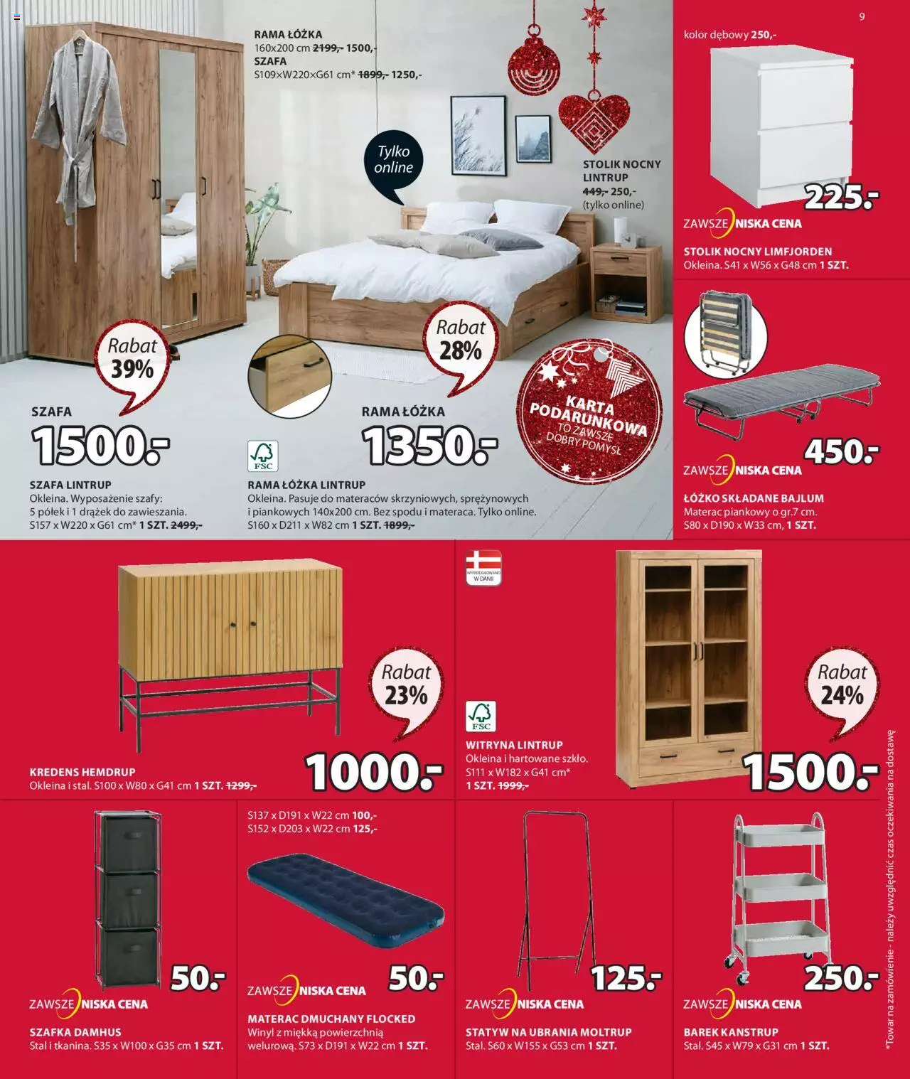 JYSK Fantastyczne oferty świąteczne gazetka wyprzedaż ważna od 09.11.2022 do 27.11.2022 strona 9