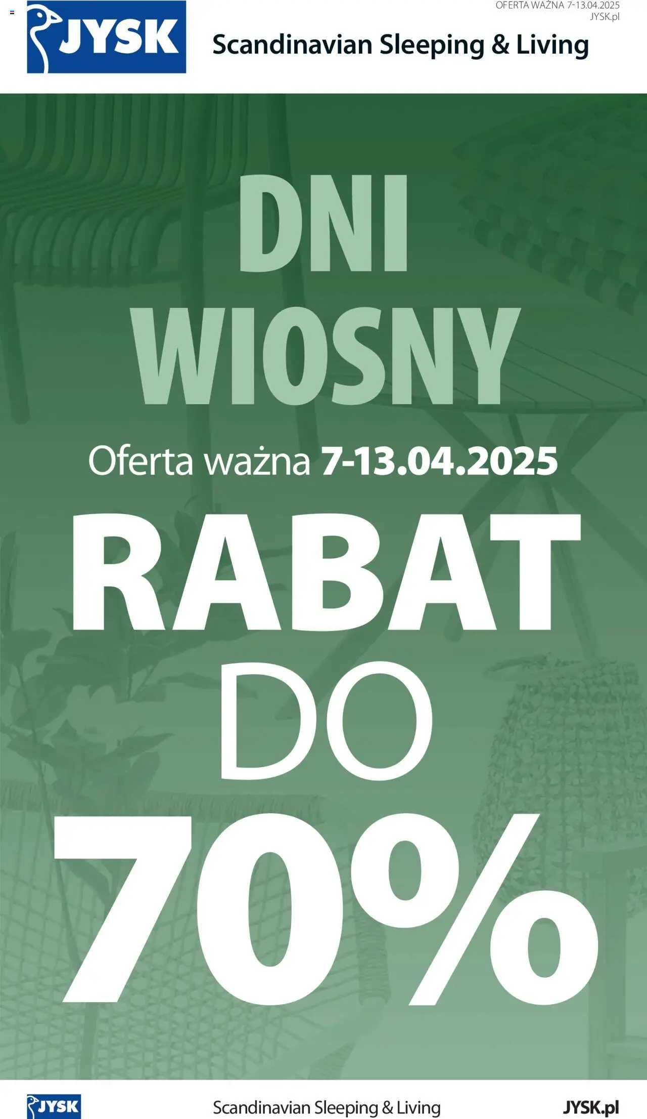 JYSK gazetka ważna  od 07.04.2025 do 13.04.2025 strona 1