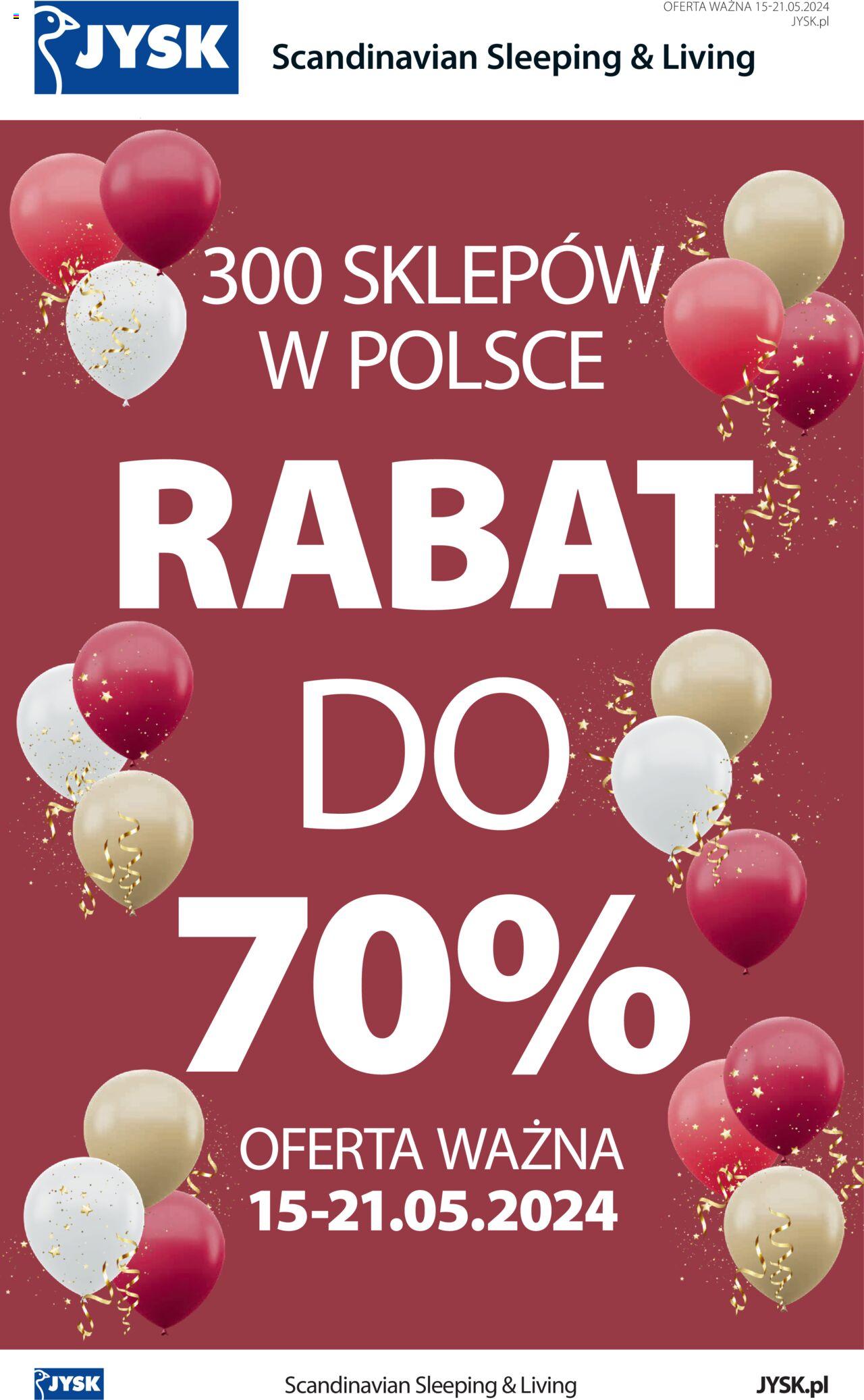 JYSK gazetka ważna od 15.05.2024 do 21.05.2024 strona 1