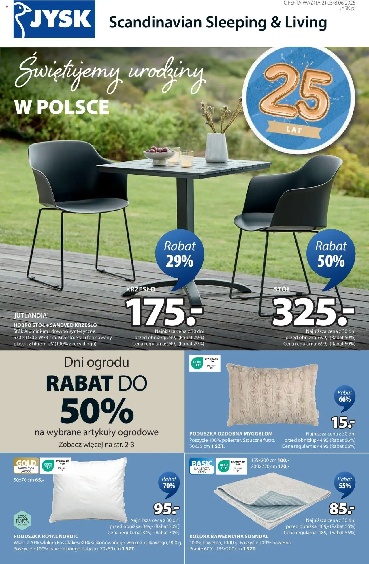 JYSK gazetka ważna od 21.05.2025 do 08.06.2025 strona 1