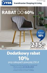 JYSK gazetka ważna od 24.09.2025 do 12.10.2025