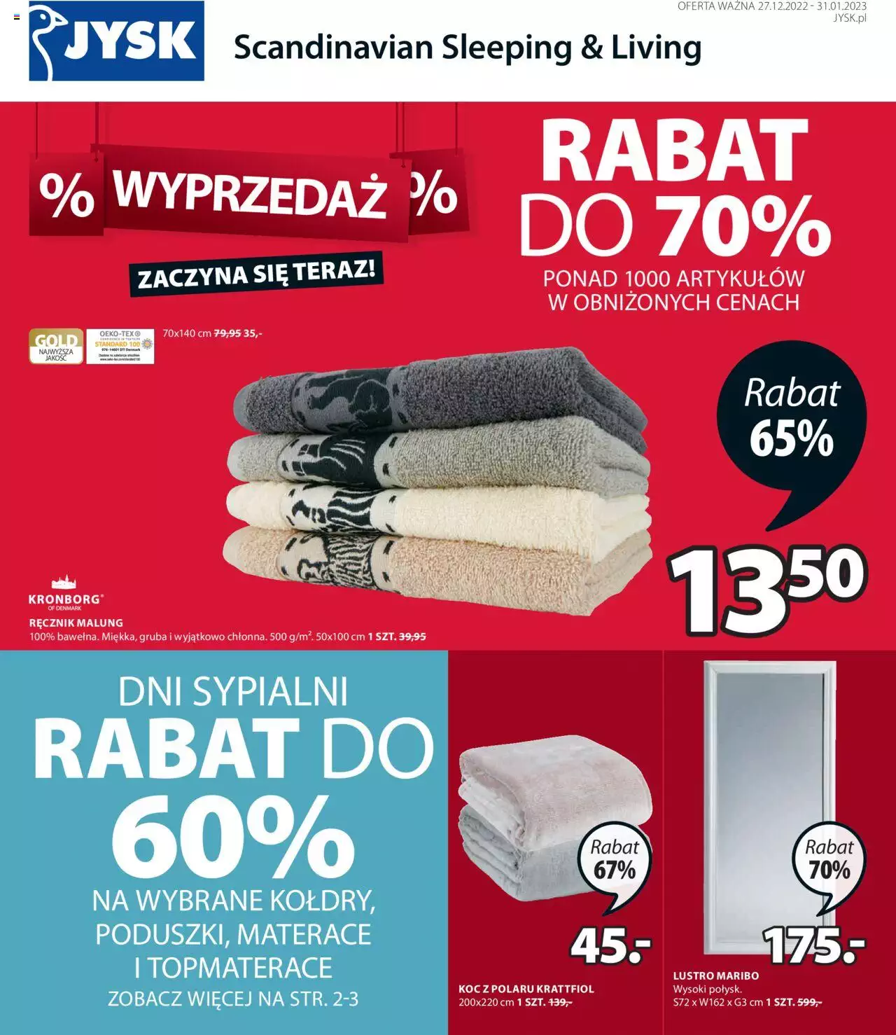 JYSK gazetka ważna od  27.12.2022 do 31.12.2022 strona 2