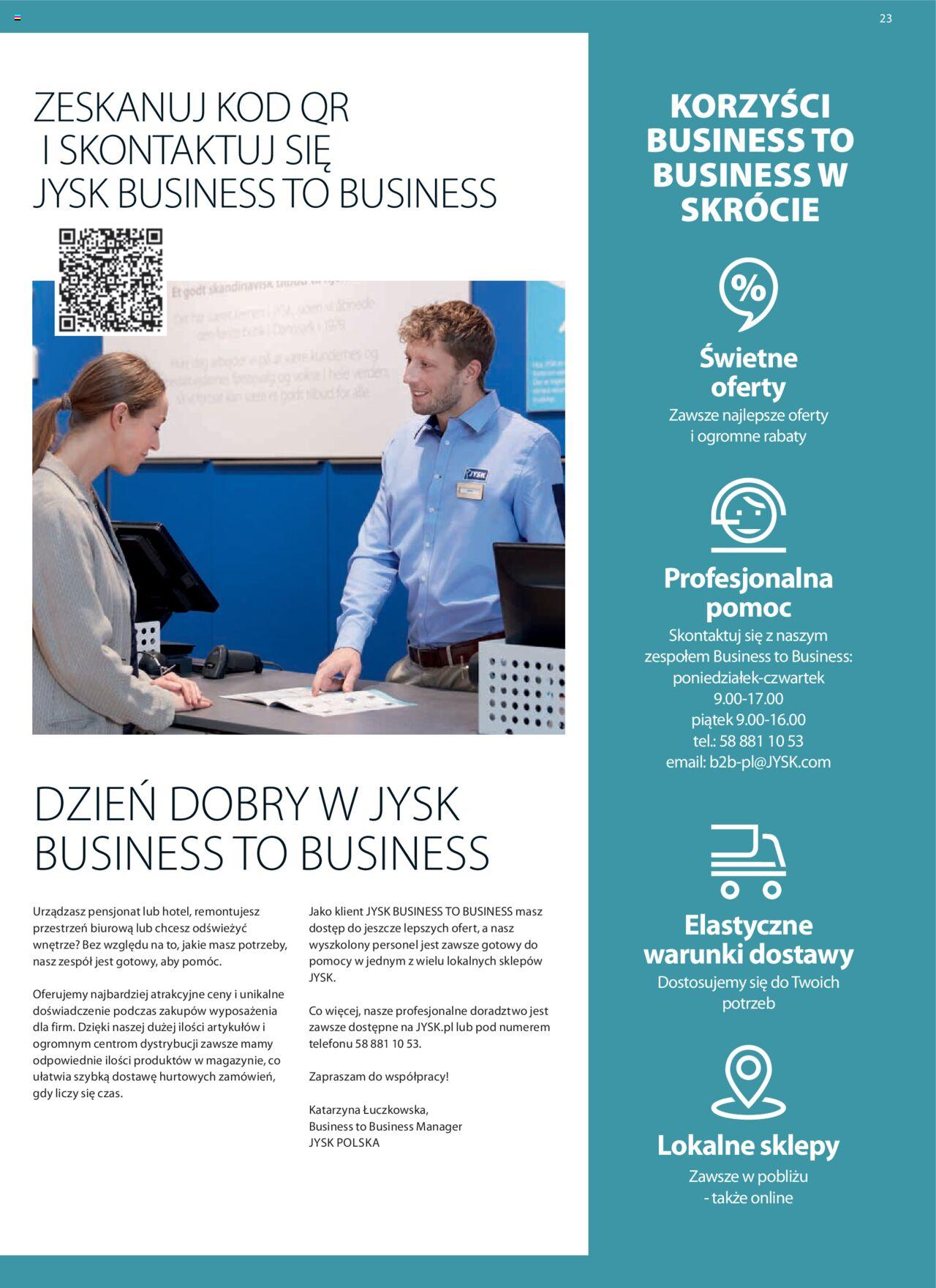 JYSK gazetka ważna od 28.02.2024 do 17.03.2024 strona 23
