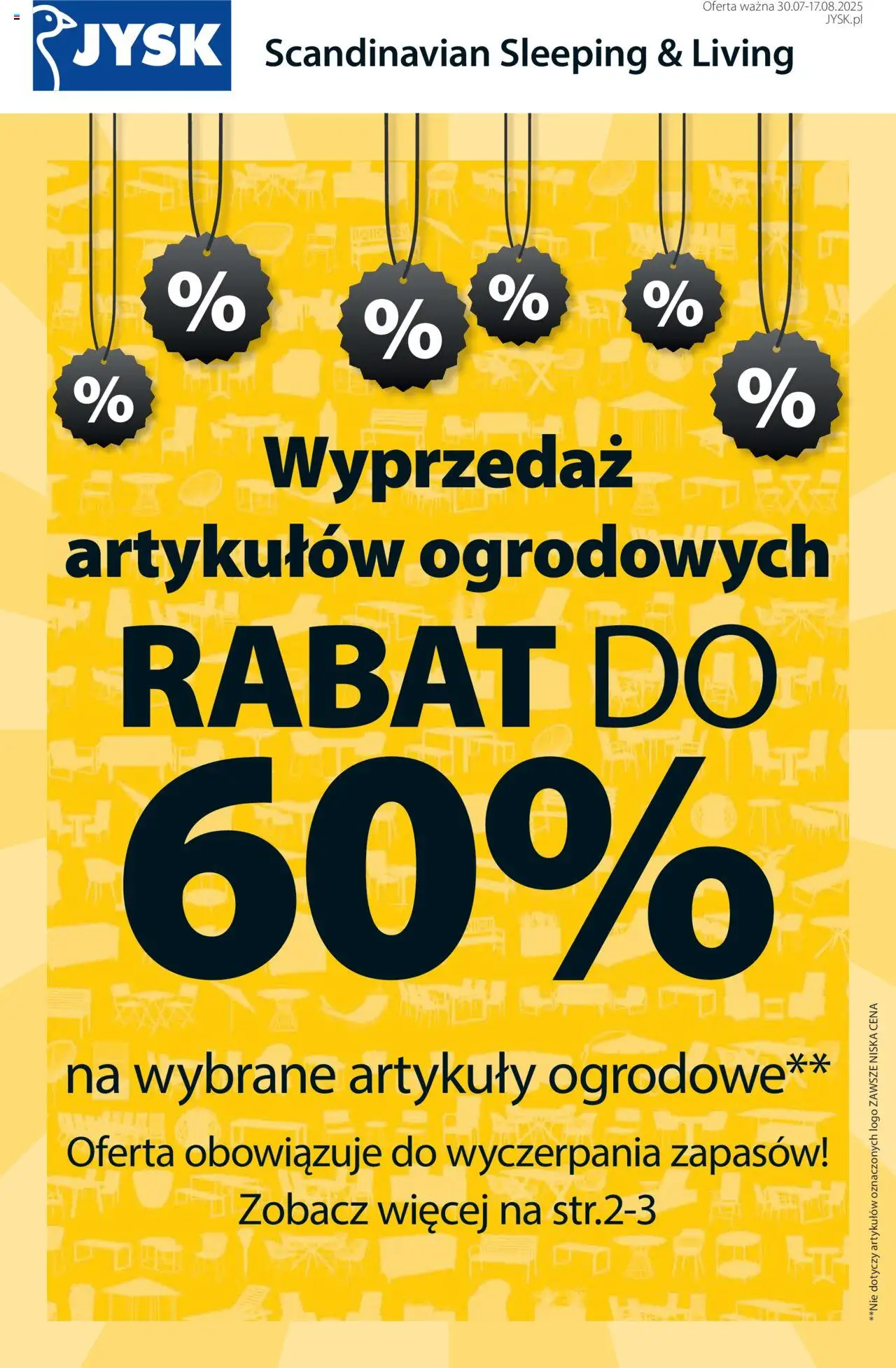 JYSK gazetka ważna od 30.07.2025 do 17.08.2025 strona 1