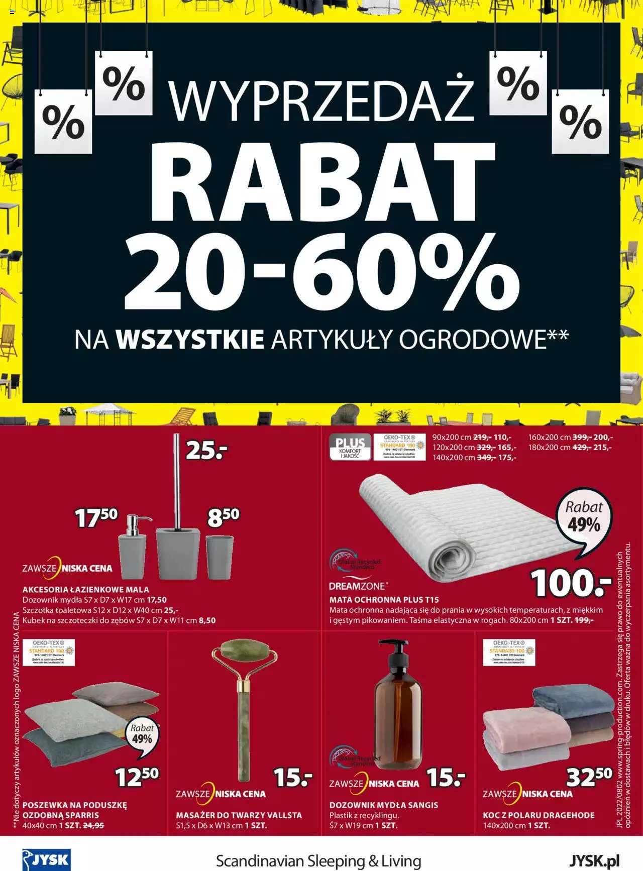 JYSK Oferta tygodnia gazetka ważna  od 03.08.2022 do 09.08.2022 strona 16