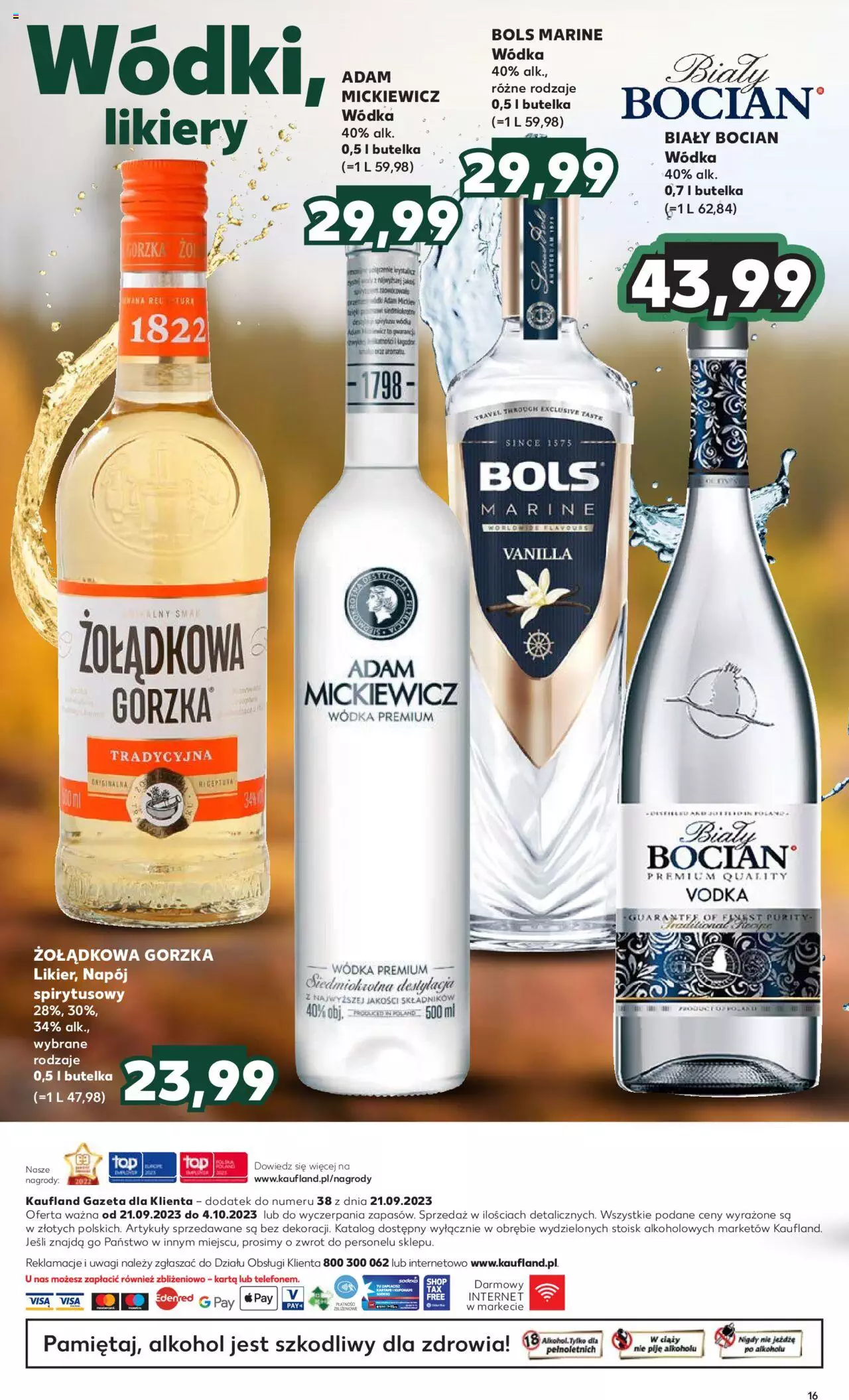 KAUFLAND Barek gazetka ważna od 21.09.2023 do 04.10.2023 strona 16