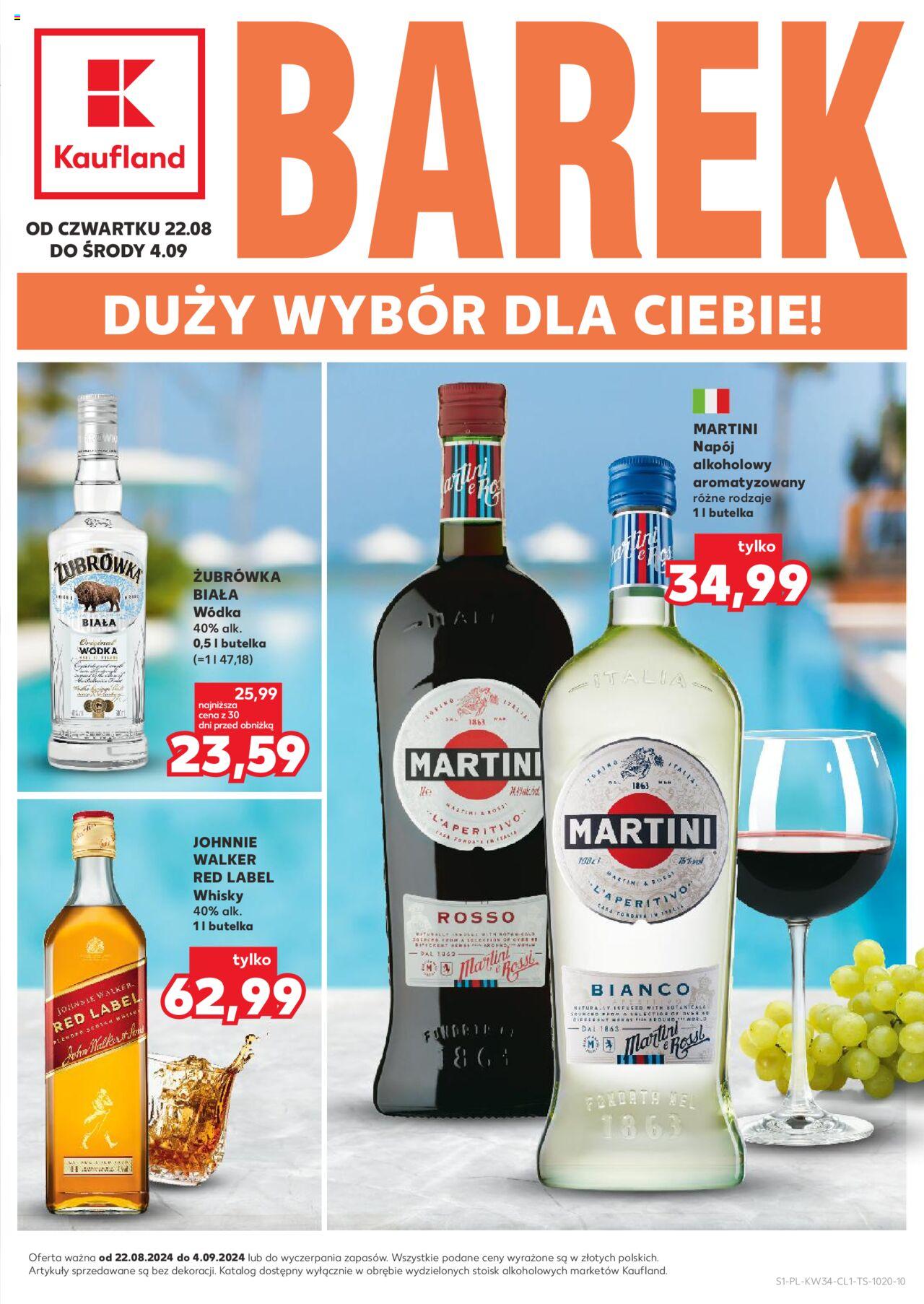 KAUFLAND Barek gazetka ważna  od 22.08.2024 do 04.09.2024 strona 1