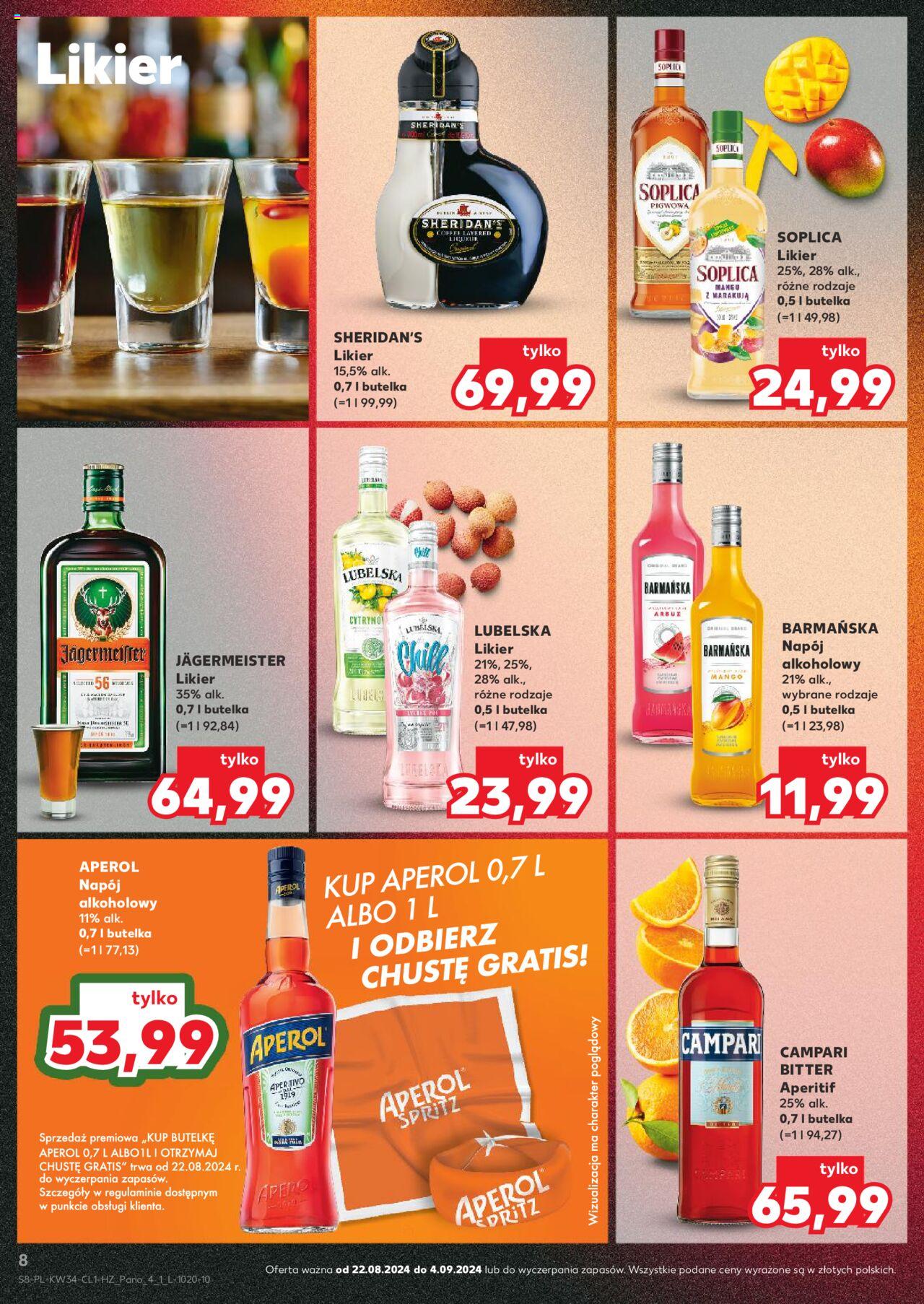 KAUFLAND Barek gazetka ważna  od 22.08.2024 do 04.09.2024 strona 8