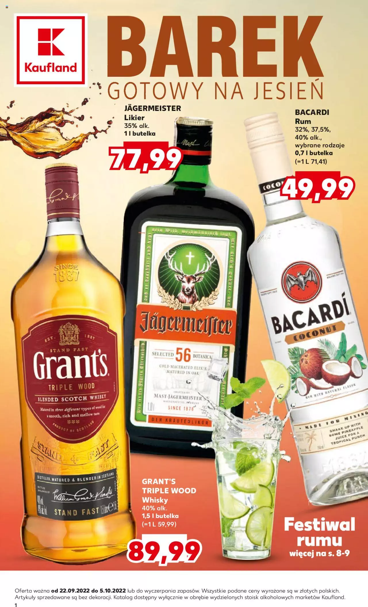 KAUFLAND Barek gazetka ważna od 22.09.2022 do 05.10.2022 strona 1