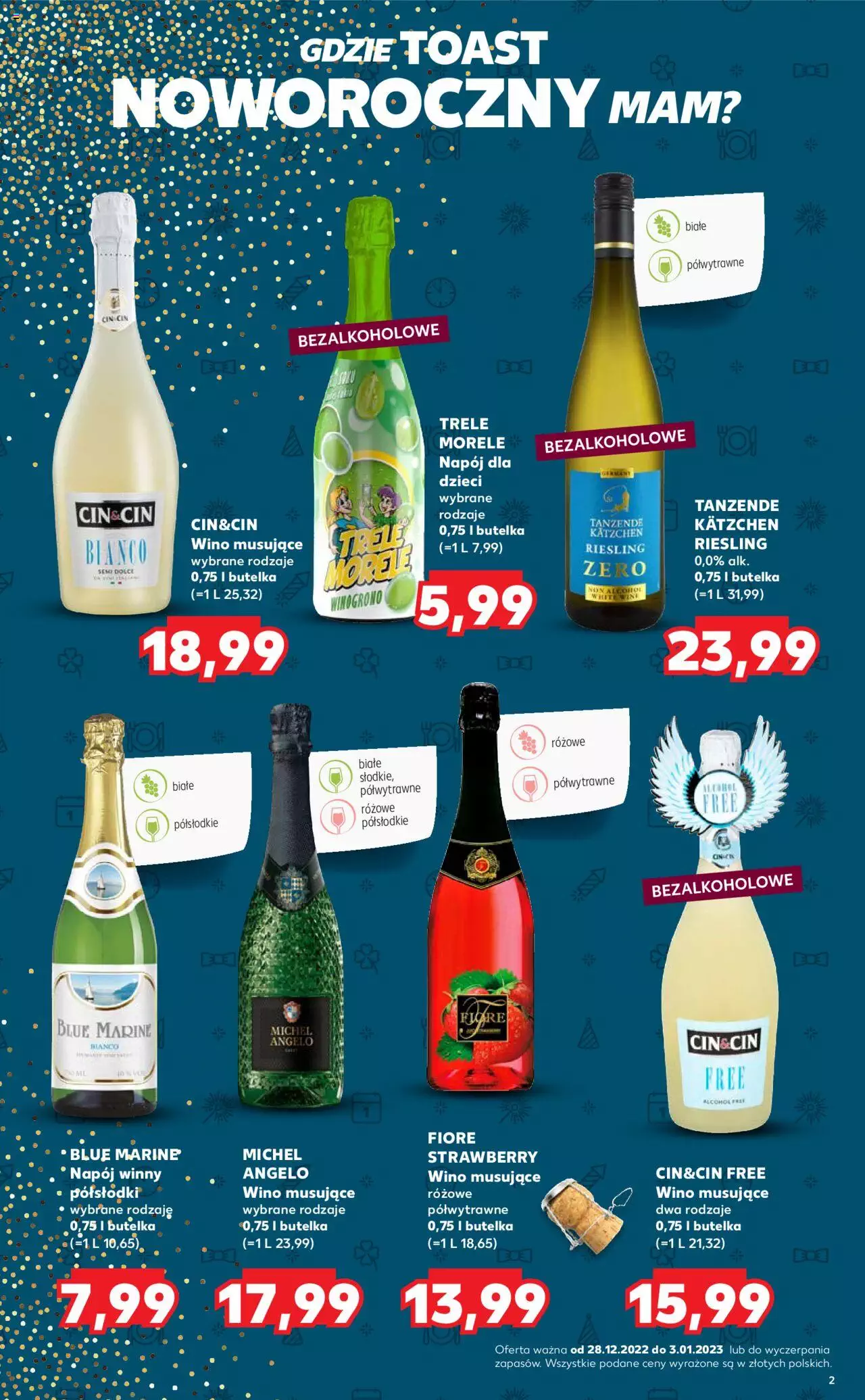 KAUFLAND Barek gazetka ważna  od 28.12.2022 do 03.01.2023 strona 2