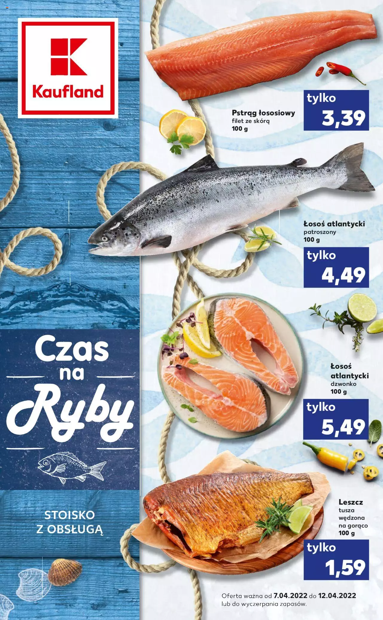 Kaufland Czas na Ryby gazetka ważna  od 07.04.2022 do 20.04.2022 strona 1