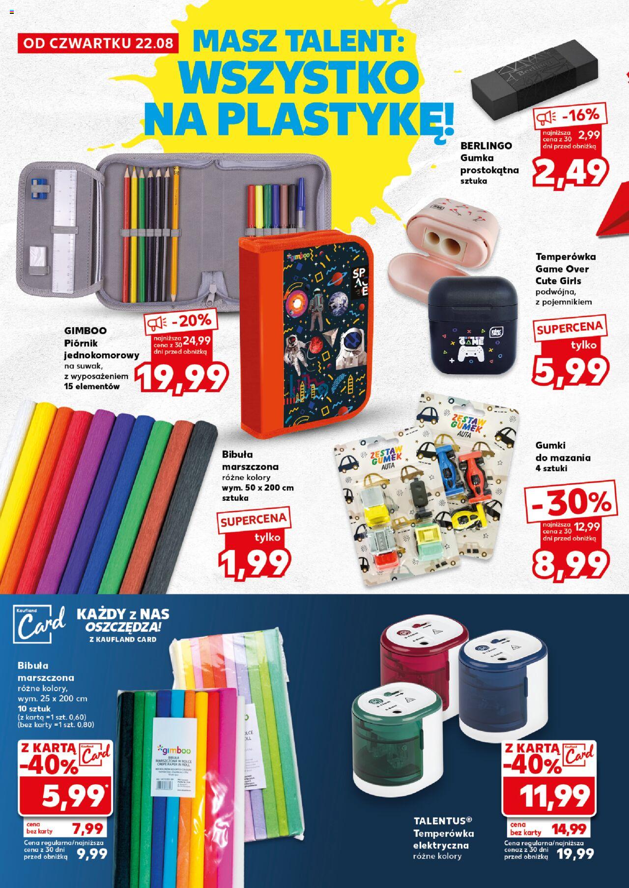 KAUFLAND Do Szkoły Like A Boss gazetka ważna od 22.08.2024 do 28.08.2024 strona 19