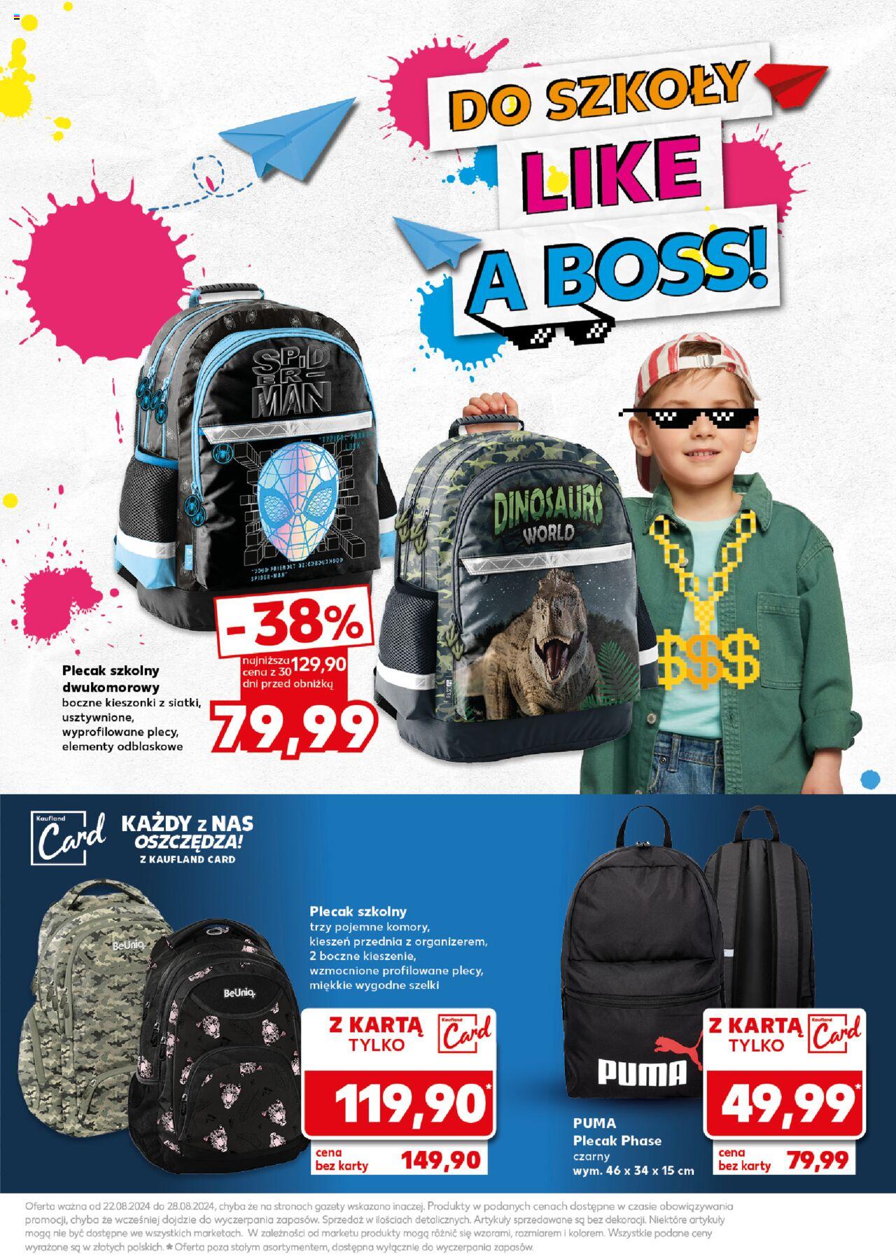KAUFLAND Do Szkoły Like A Boss gazetka ważna od 22.08.2024 do 28.08.2024 strona 41