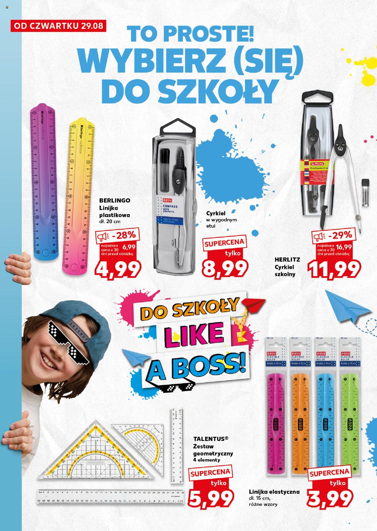 KAUFLAND Do Szkoły Like A Boss gazetka ważna od 29.08.2024 do 04.09.2024 strona 24