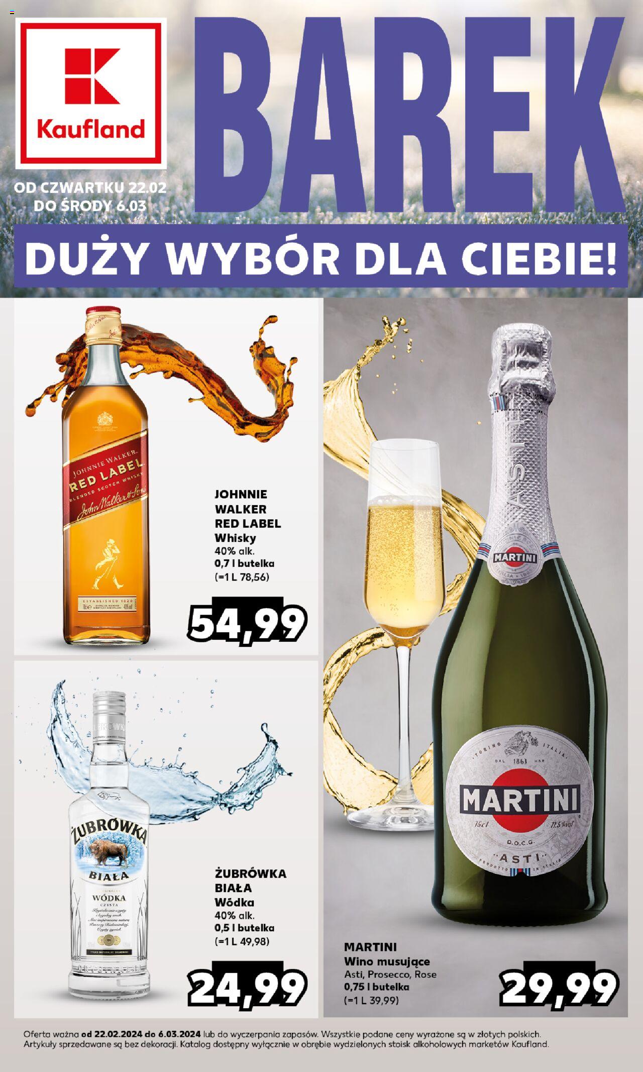 KAUFLAND gazetka Barek Kauflandu ważna od 22.02.2024 do 06.03.2024 strona 1