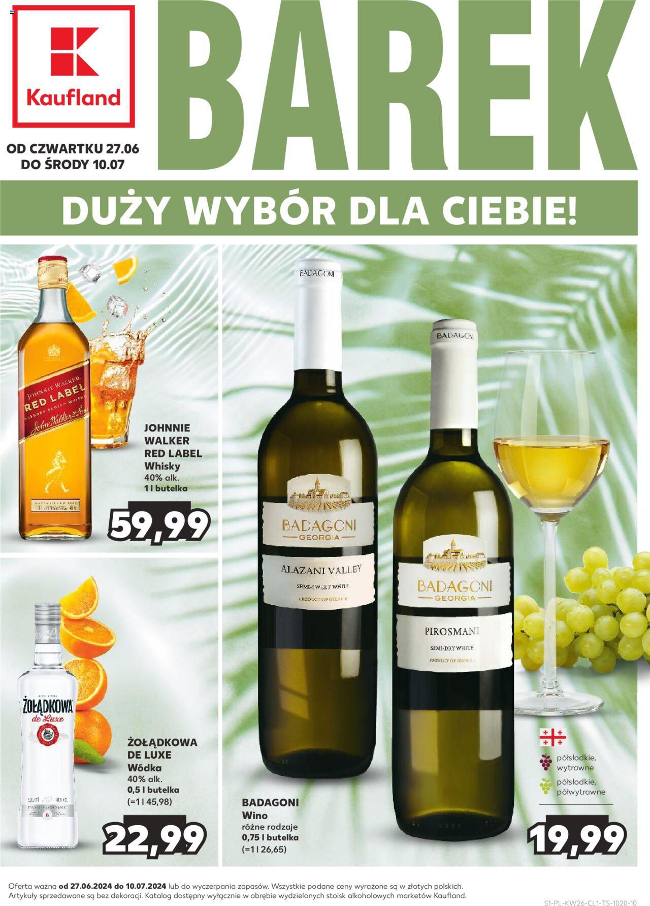 KAUFLAND gazetka Barek Kauflandu ważna od 27.06.2024 do 10.07.2024 strona 1