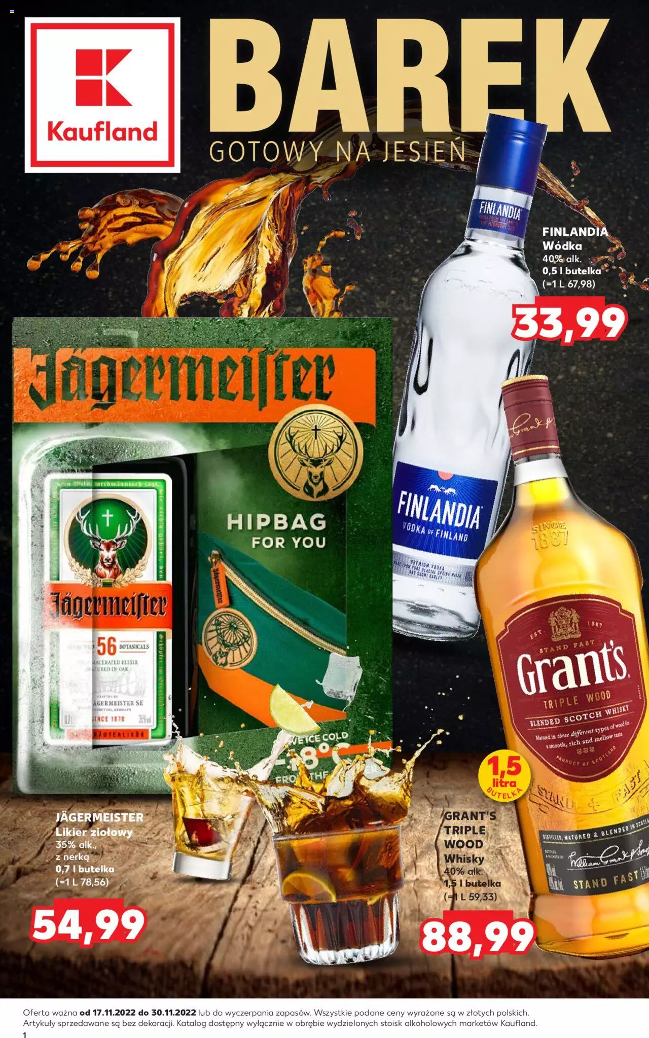 KAUFLAND gazetka Barek ważna od 17.11.2022 do 30.11.2022 strona 1