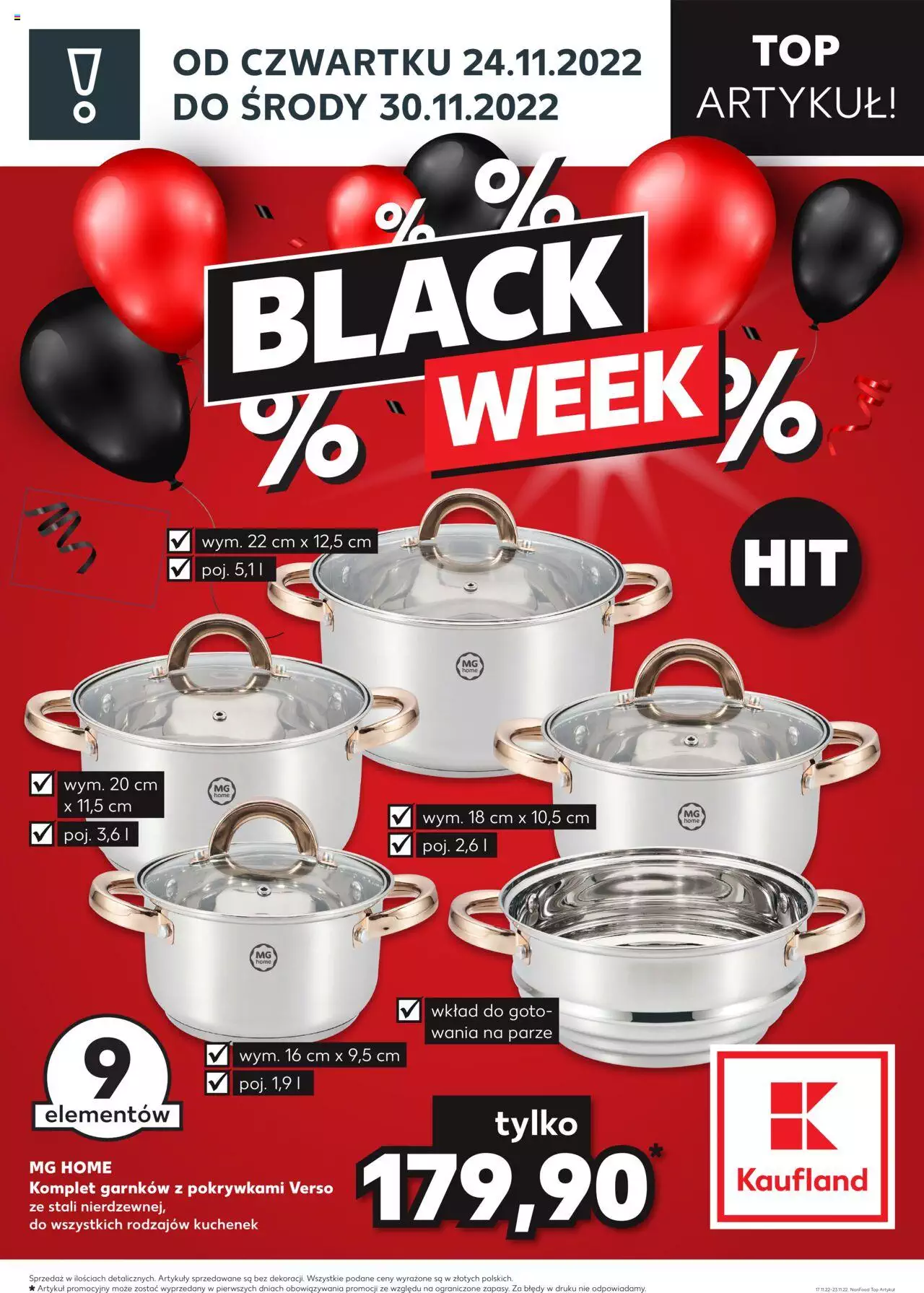 Kaufland gazetka BLACK FRIDAY ważna od 24.11.2022 do 30.11.2022 strona 1