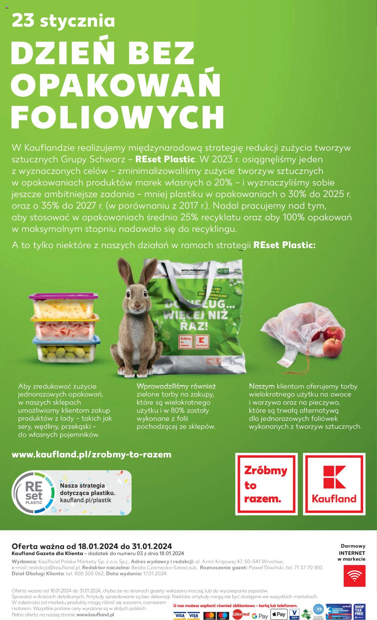 KAUFLAND gazetka Dla ludzi i natury ważna od 18.01.2024 do 31.01.2024 strona 20