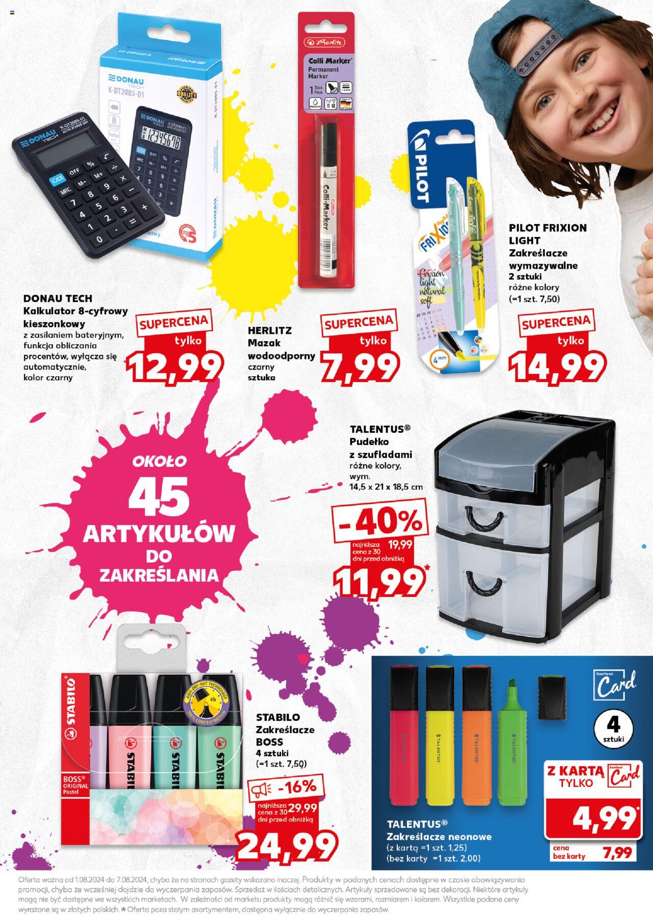 KAUFLAND gazetka Do Szkoły Like A Boss ważna od 01.08.2024 do 07.08.2024 strona 23