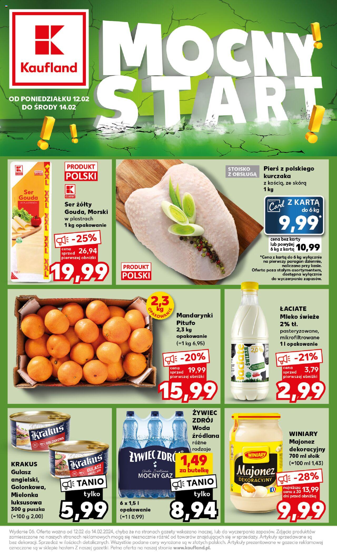 KAUFLAND gazetka Mocny start ważna od  12.02.2024 do 14.02.2024 strona 1
