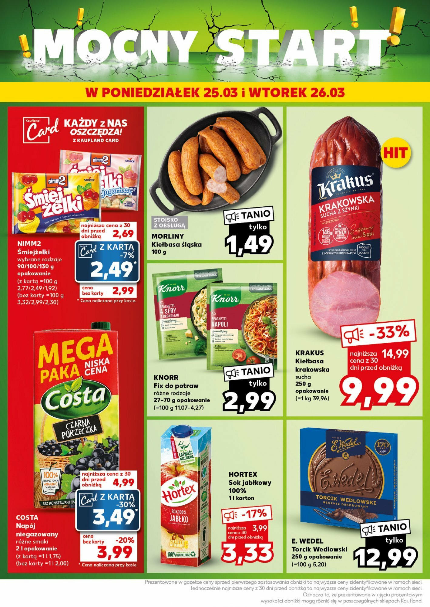 Kaufland gazetka Mocny start ważna od 25.03.2024 do 26.03.2024 strona 1