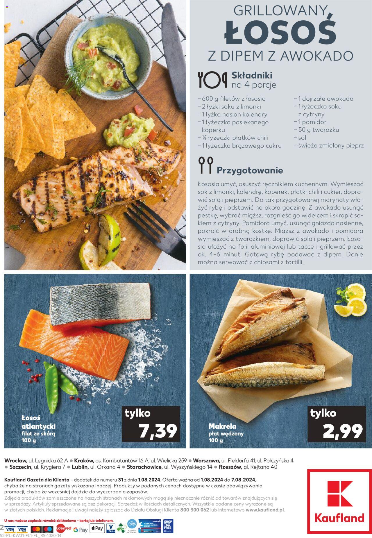 KAUFLAND gazetka Ryby ważna od  01.08.2024 do 07.08.2024 strona 2