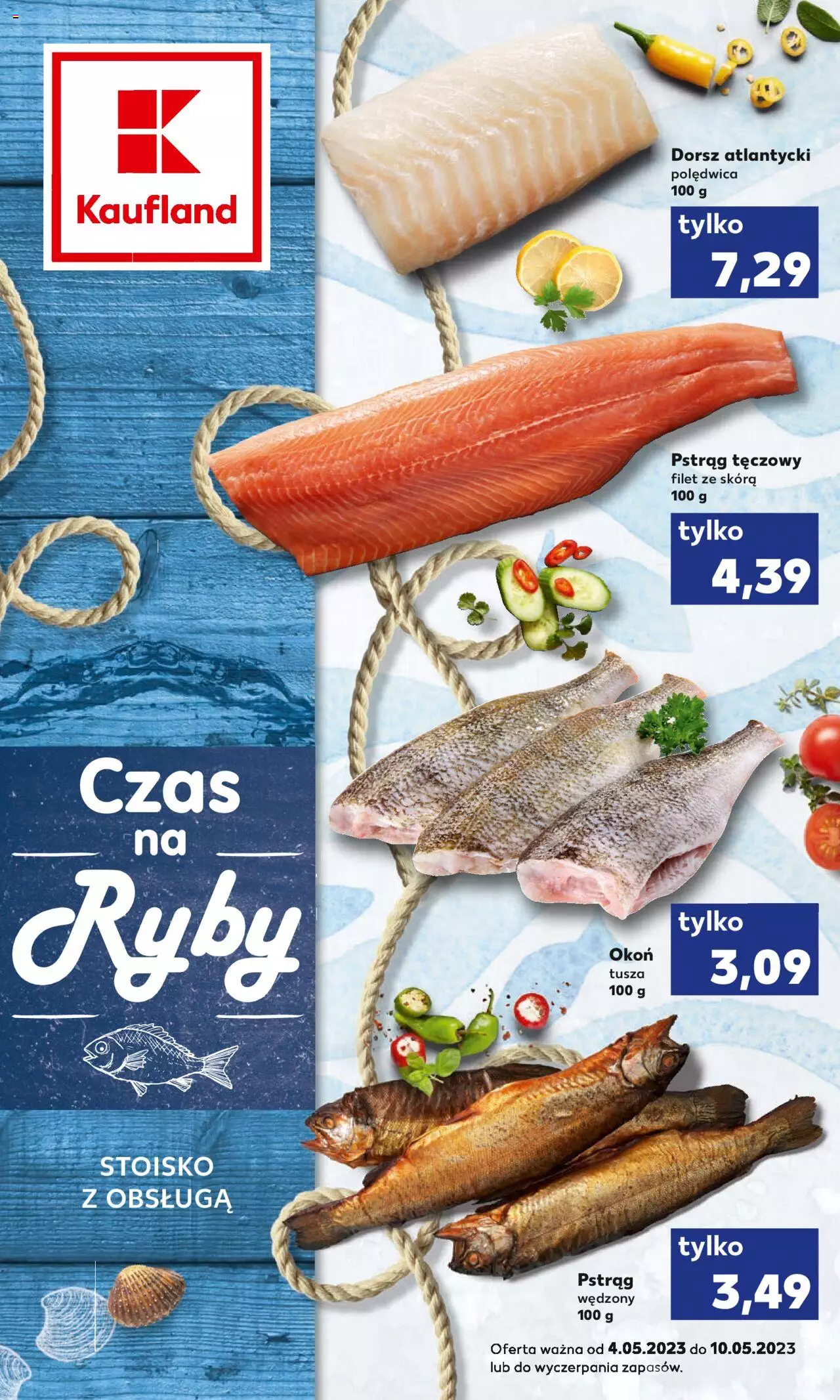 KAUFLAND gazetka Ryby ważna od 04.05.2023 do 10.05.2023 strona 1