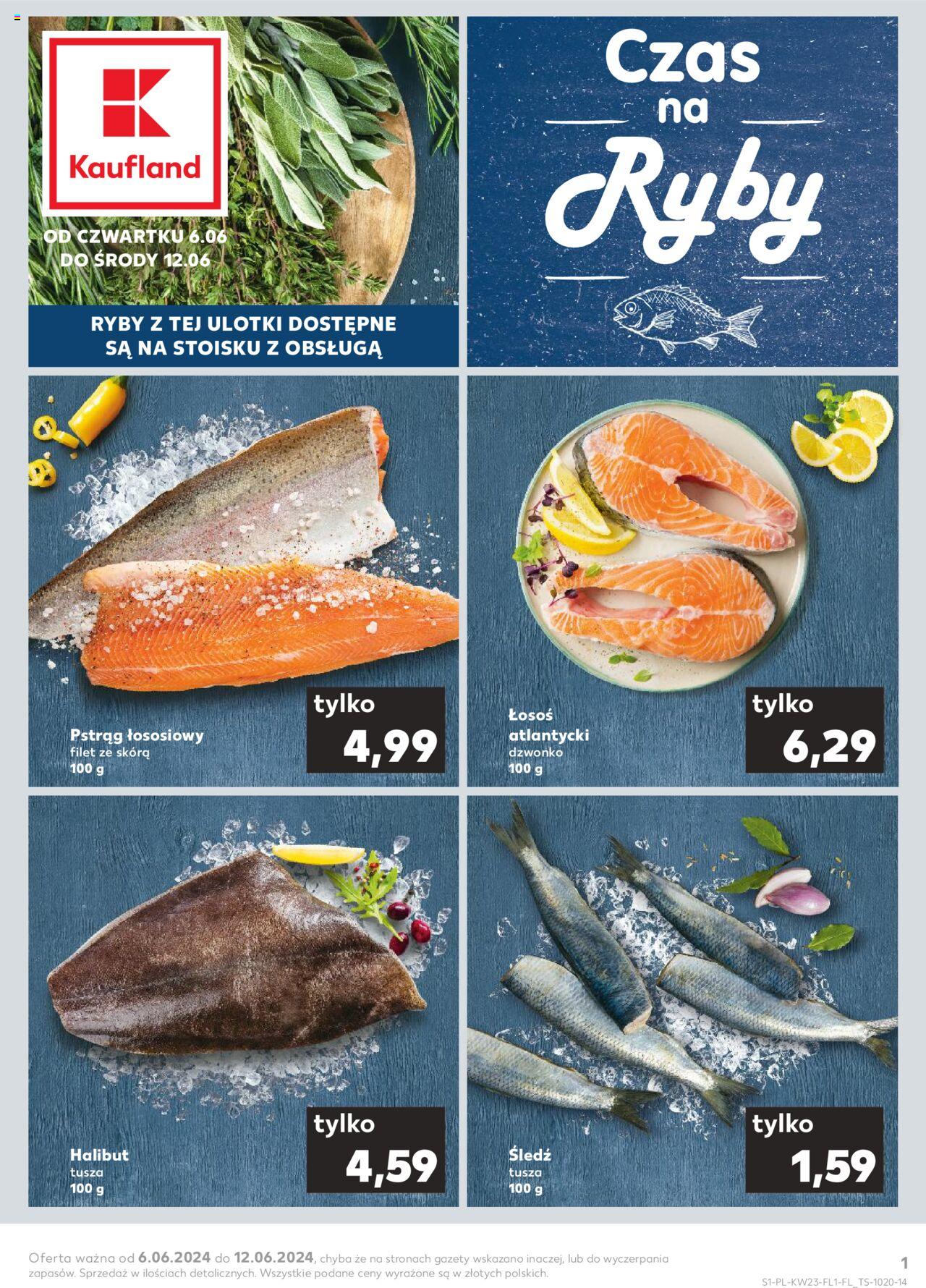 KAUFLAND gazetka Ryby ważna od 06.06.2024 do 12.06.2024 strona 1