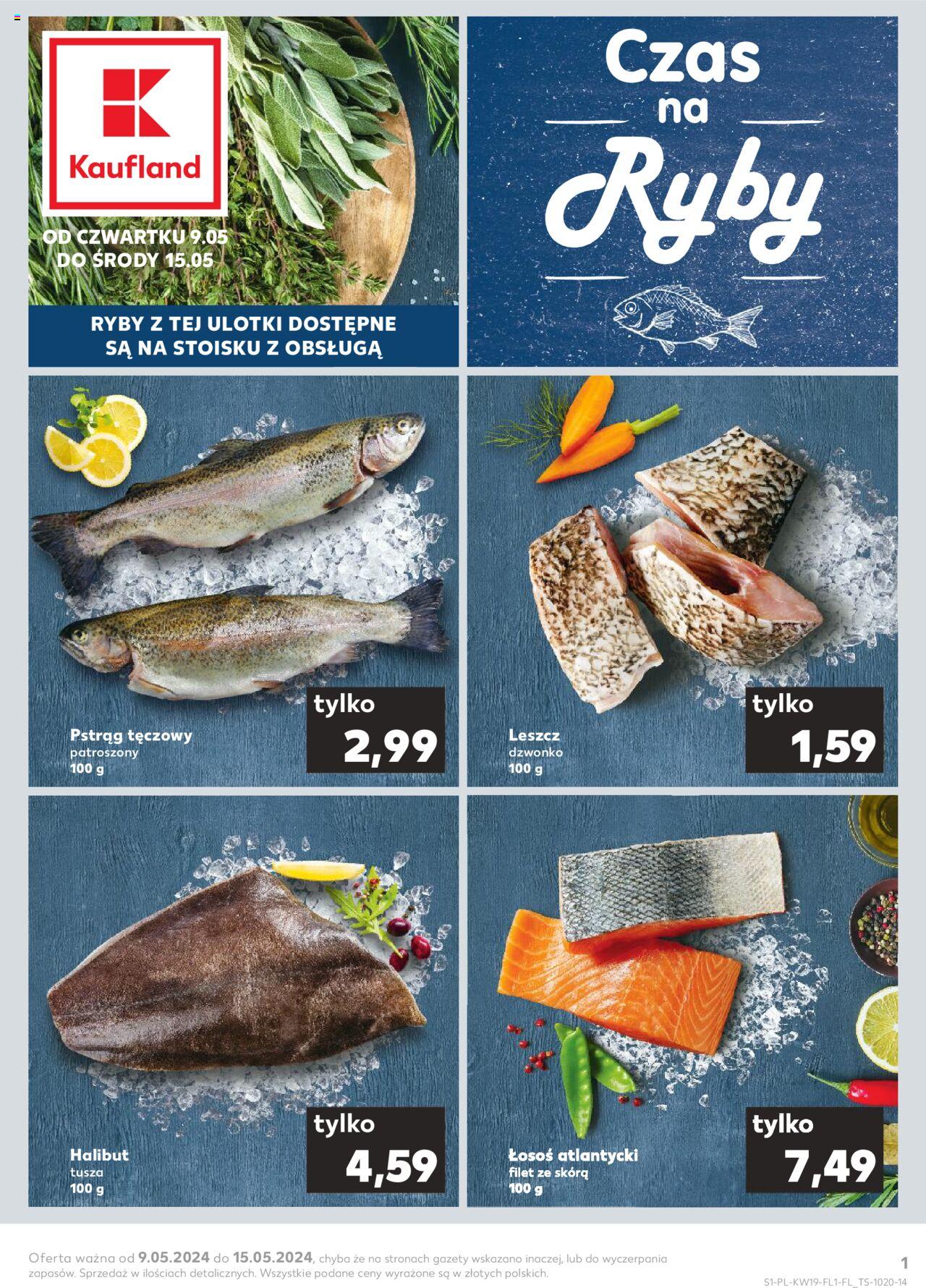 KAUFLAND gazetka Ryby ważna od 09.05.2024 do 15.05.2024 strona 1