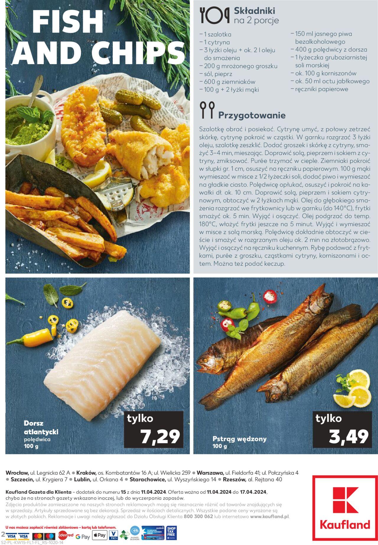 KAUFLAND gazetka Ryby ważna od 11.04.2024 do 17.04.2024 strona 2