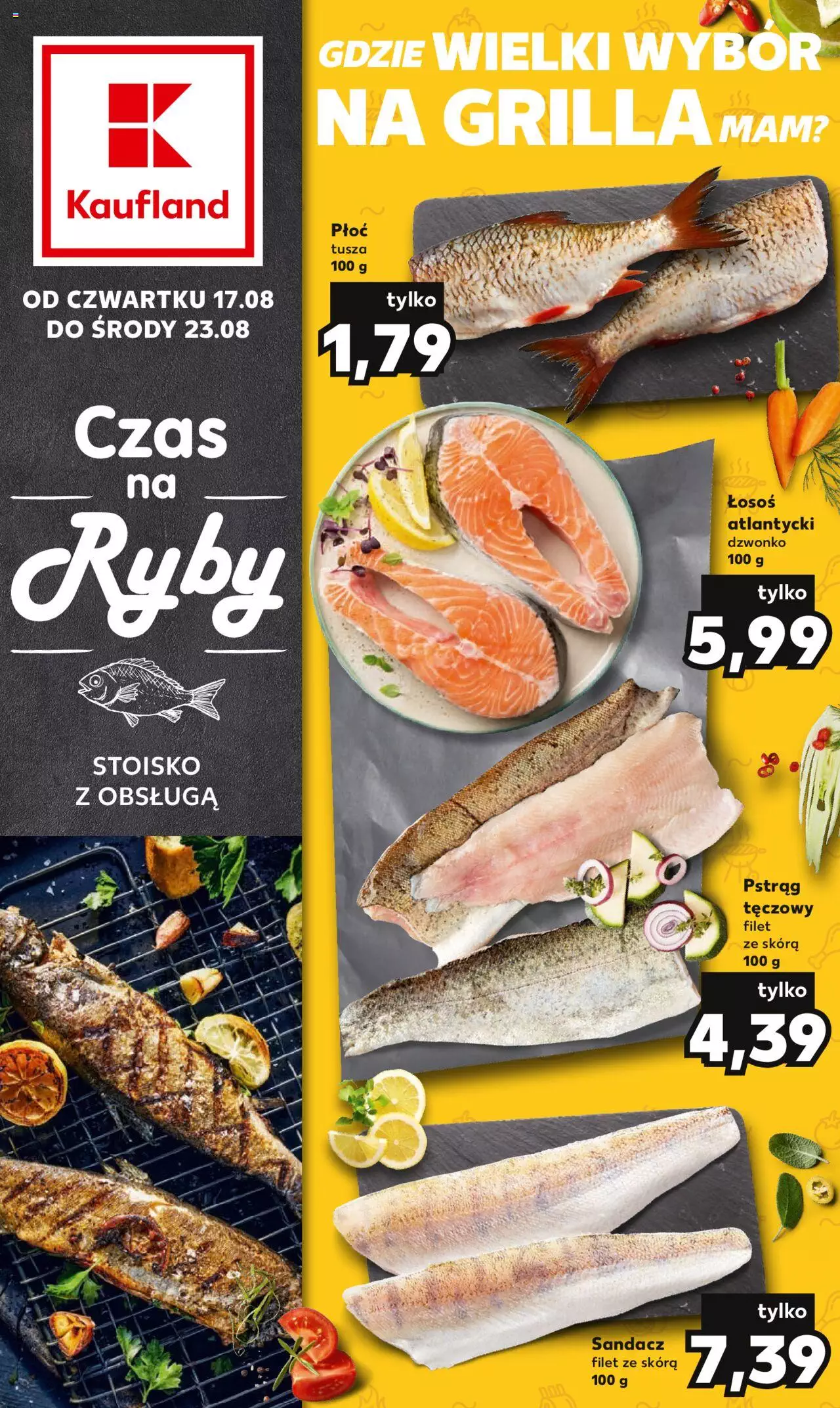 KAUFLAND gazetka Ryby ważna  od 17.08.2023 do 23.08.2023 strona 1