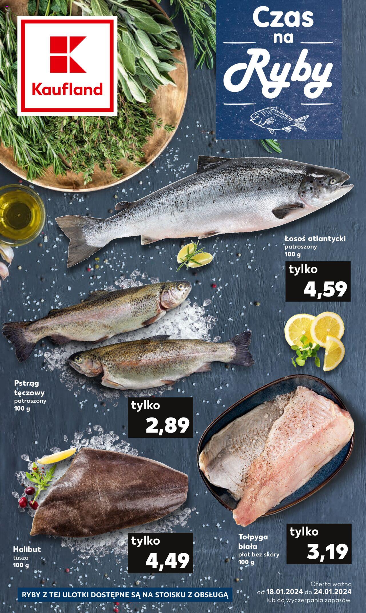 KAUFLAND gazetka Ryby ważna od 18.01.2024 do 24.01.2024 strona 1