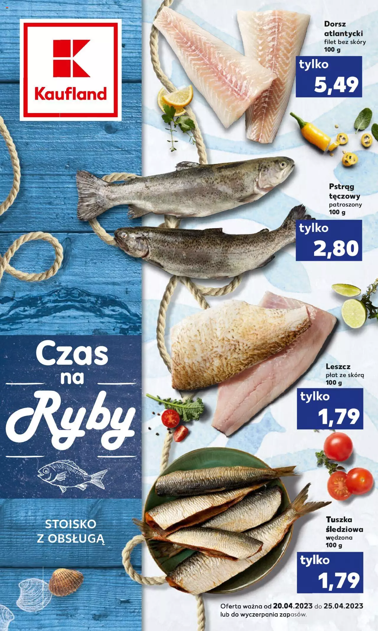 KAUFLAND gazetka Ryby ważna od 20.04.2023 do 25.04.2023 strona 1