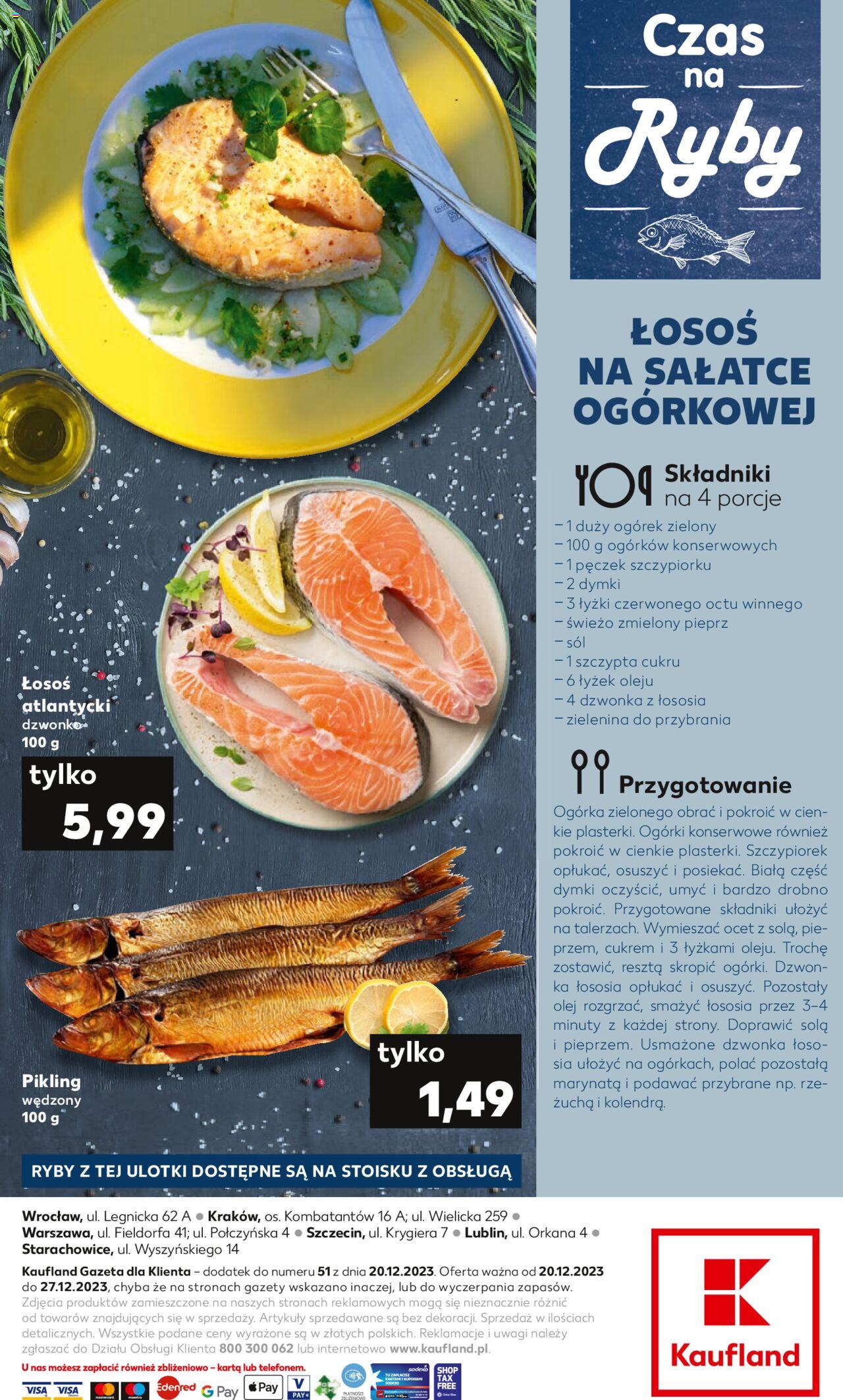 KAUFLAND gazetka Ryby ważna od 20.12.2023 do 27.12.2023 strona 2