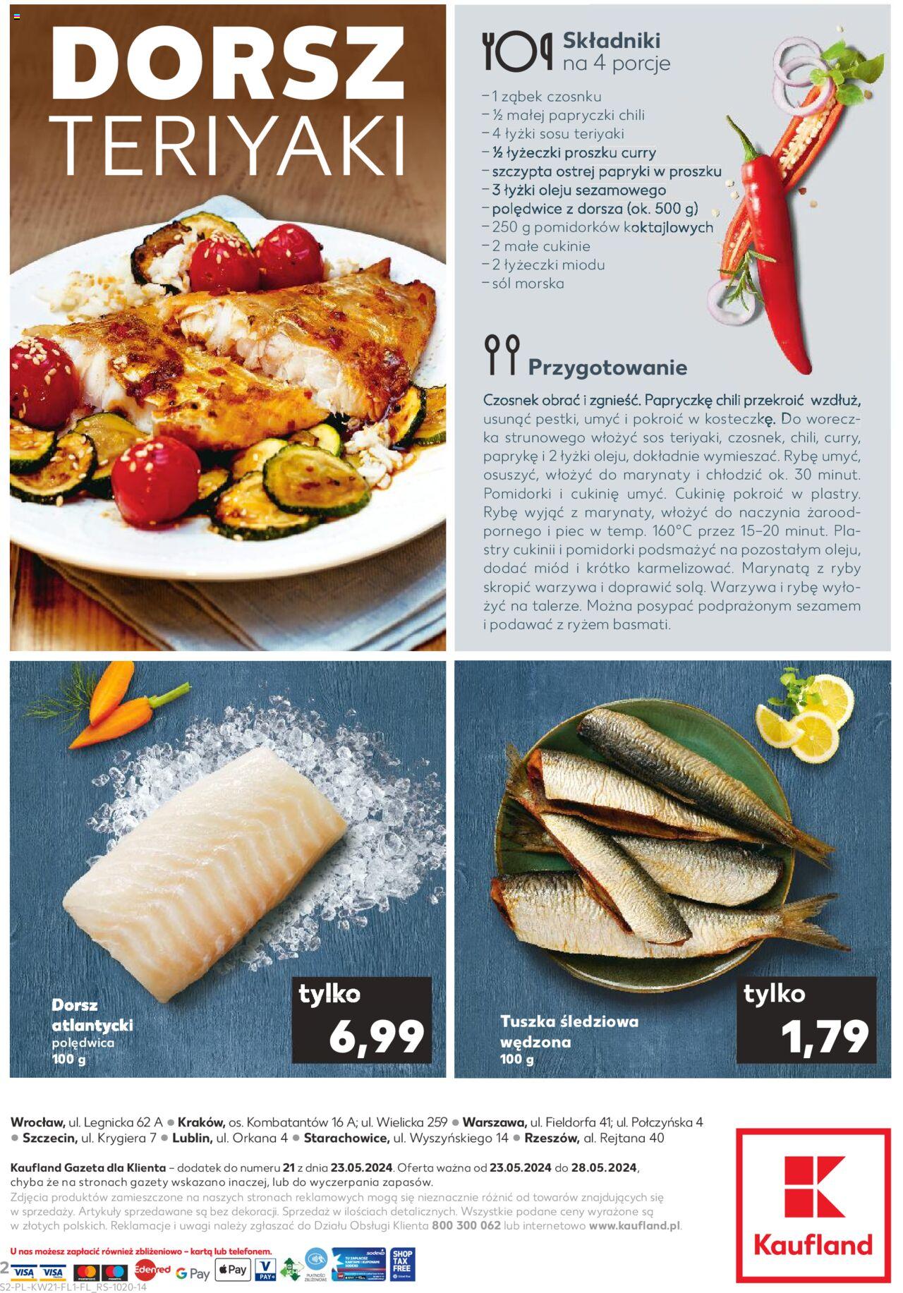 KAUFLAND gazetka Ryby ważna od 23.05.2024 do 28.05.2024 strona 2
