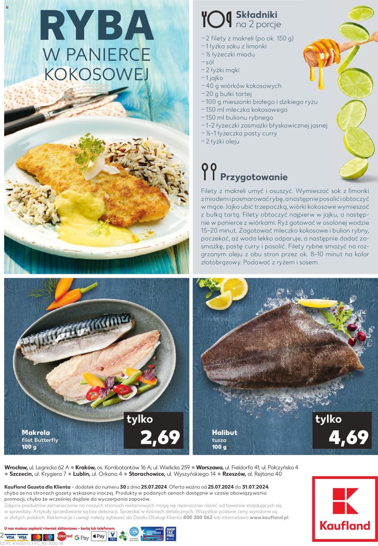 KAUFLAND gazetka Ryby ważna od  25.07.2024 do 31.07.2024 strona 2