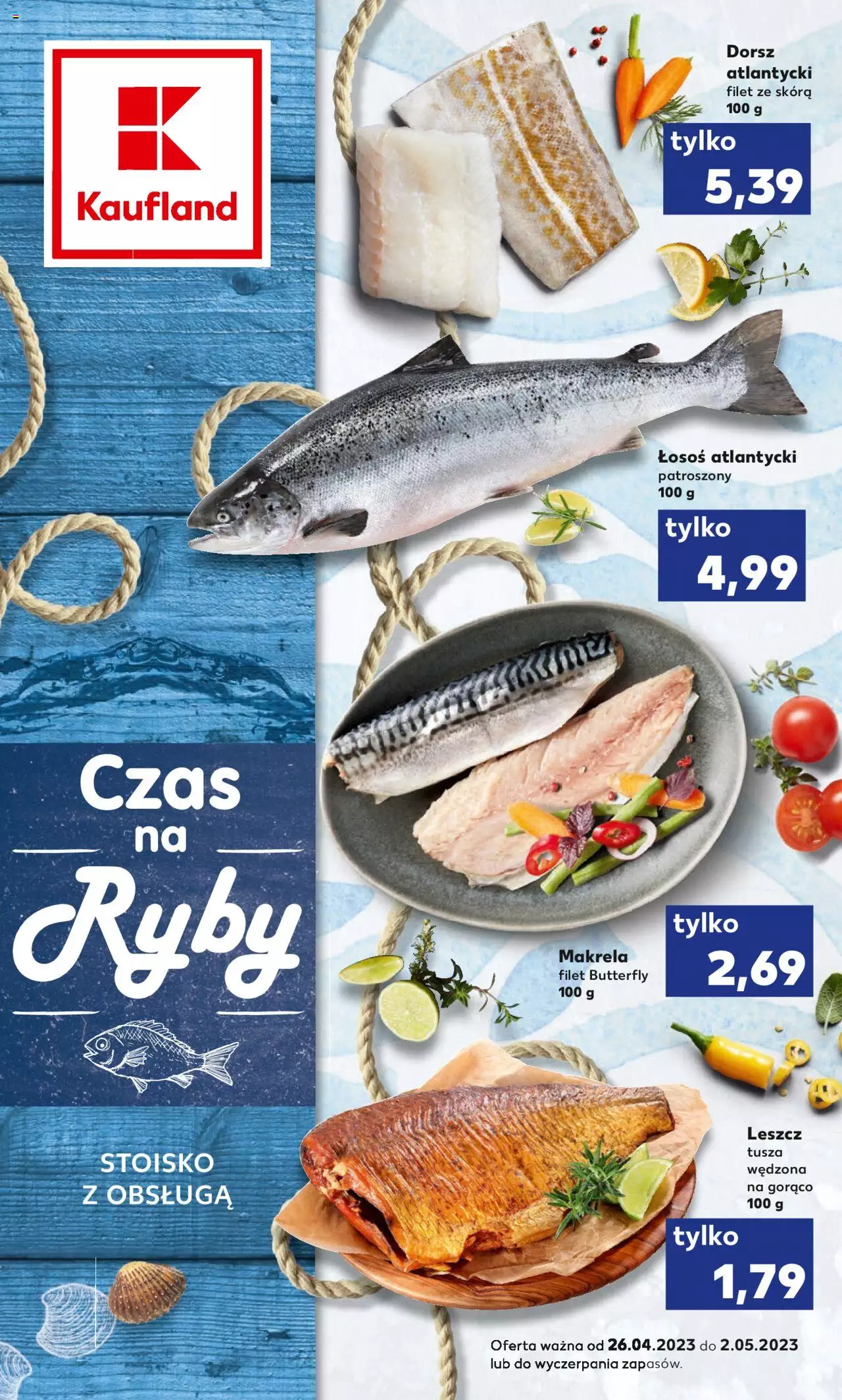 KAUFLAND gazetka Ryby ważna od 26.04.2023 do 02.05.2023 strona 1