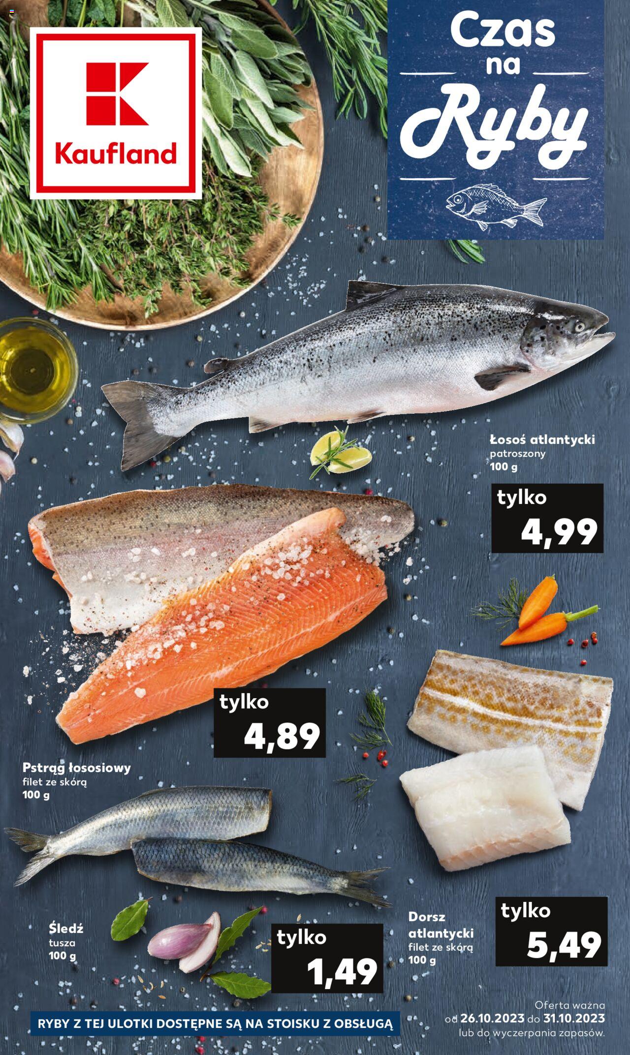 KAUFLAND gazetka Ryby ważna od 26.10.2023 do 31.10.2023 strona 1
