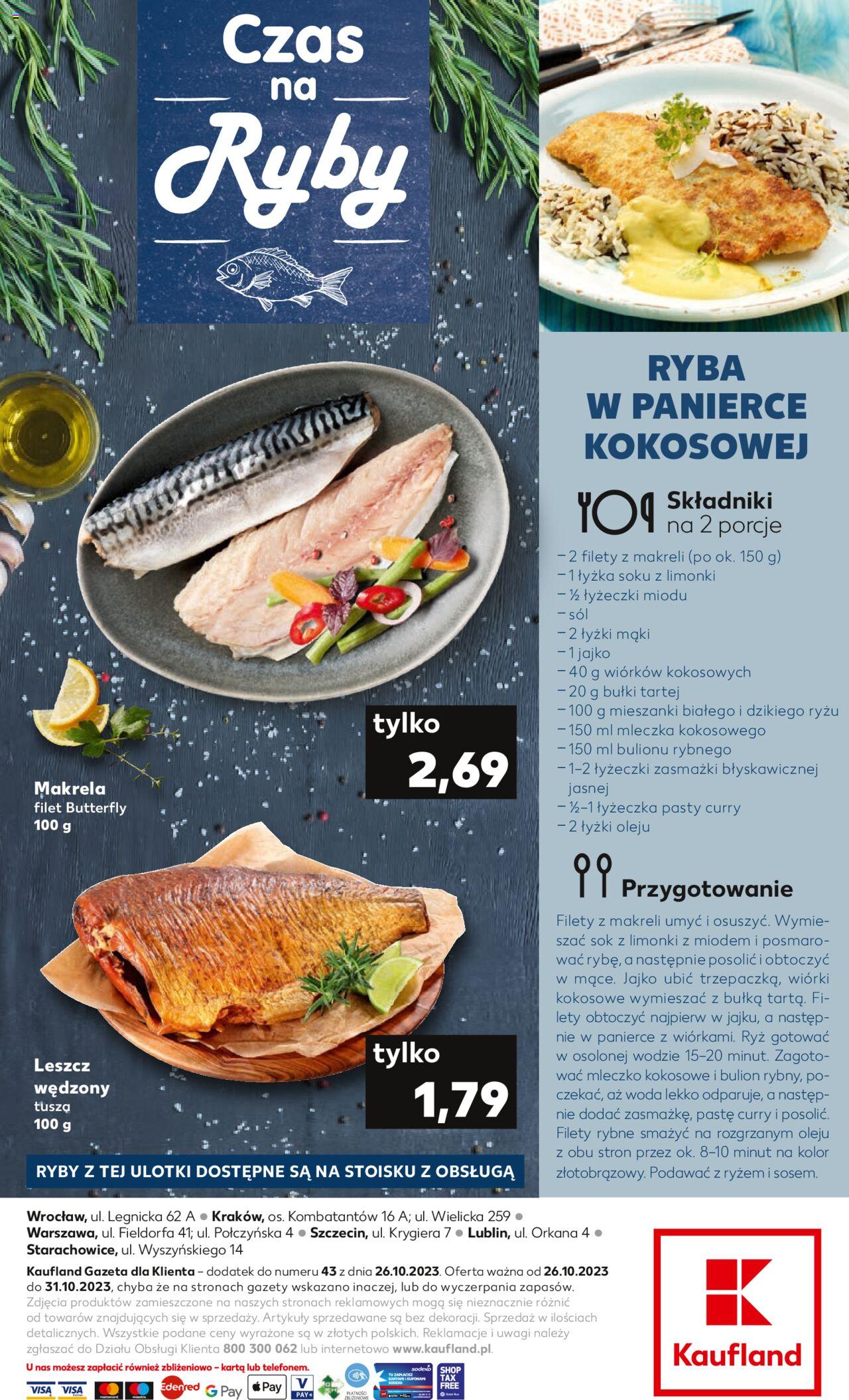 KAUFLAND gazetka Ryby ważna od 26.10.2023 do 31.10.2023 strona 2