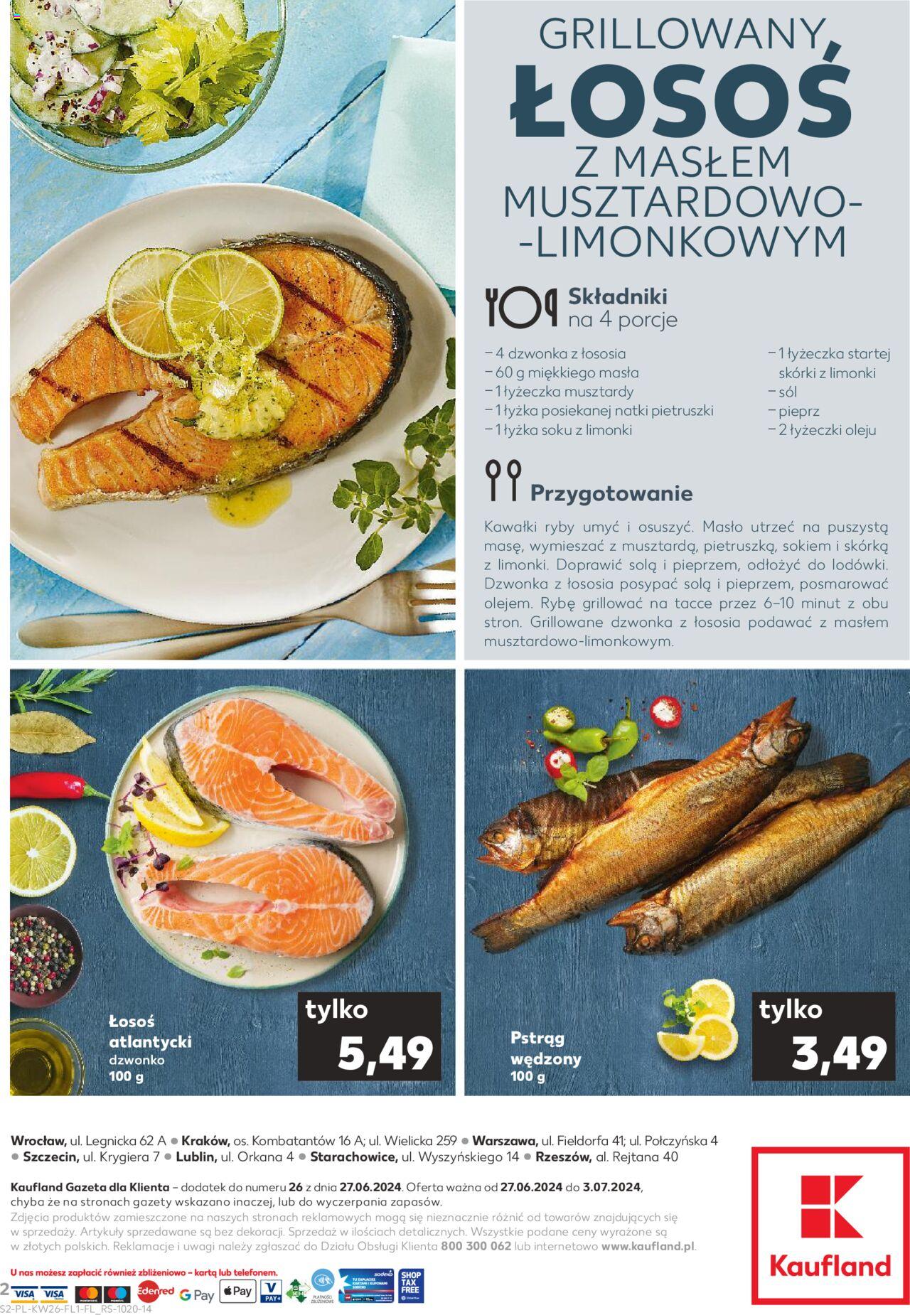 KAUFLAND gazetka Ryby ważna od 27.06.2024 do 03.07.2024 strona 2