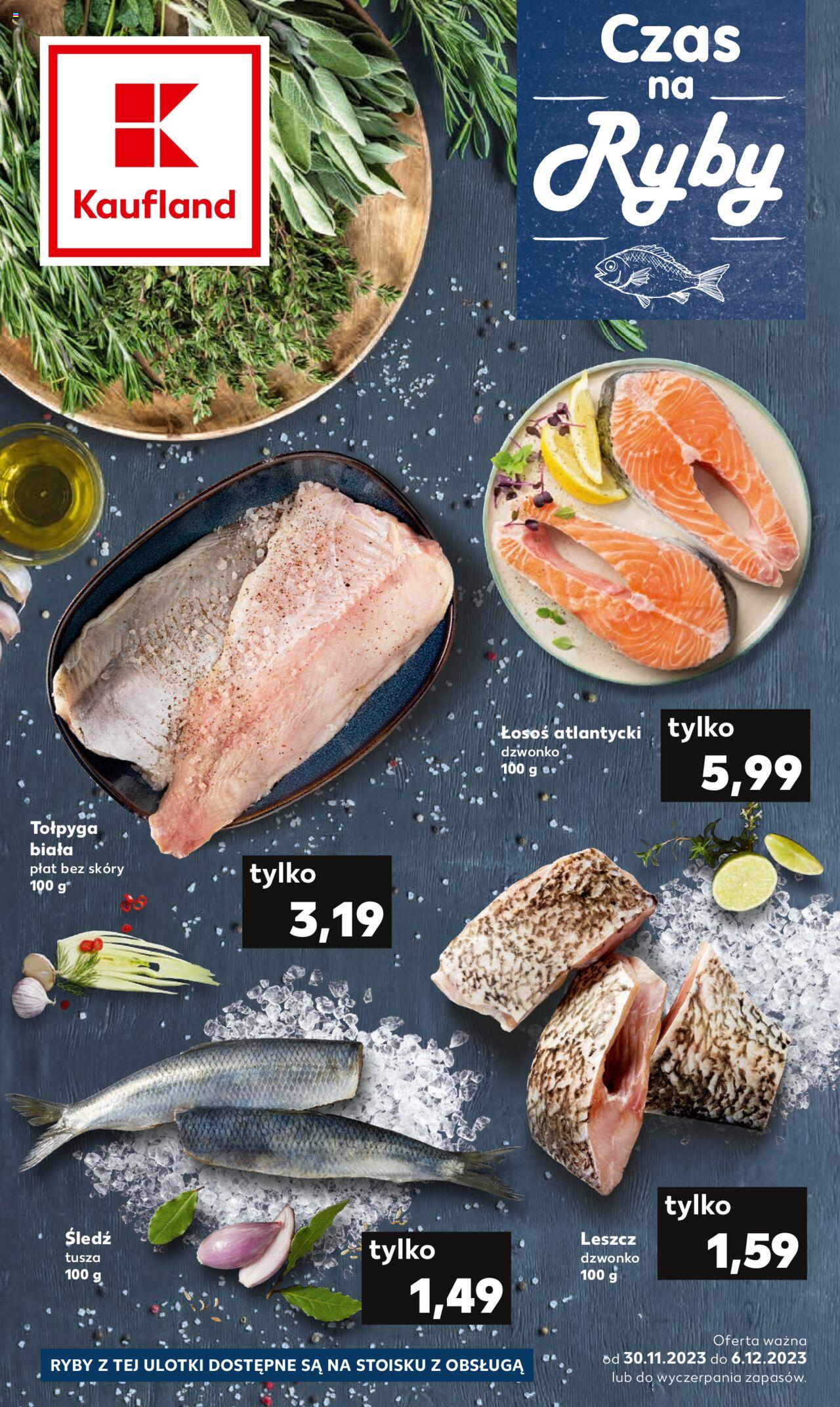 KAUFLAND gazetka Ryby ważna od 30.11.2023 do 06.12.2023 strona 1