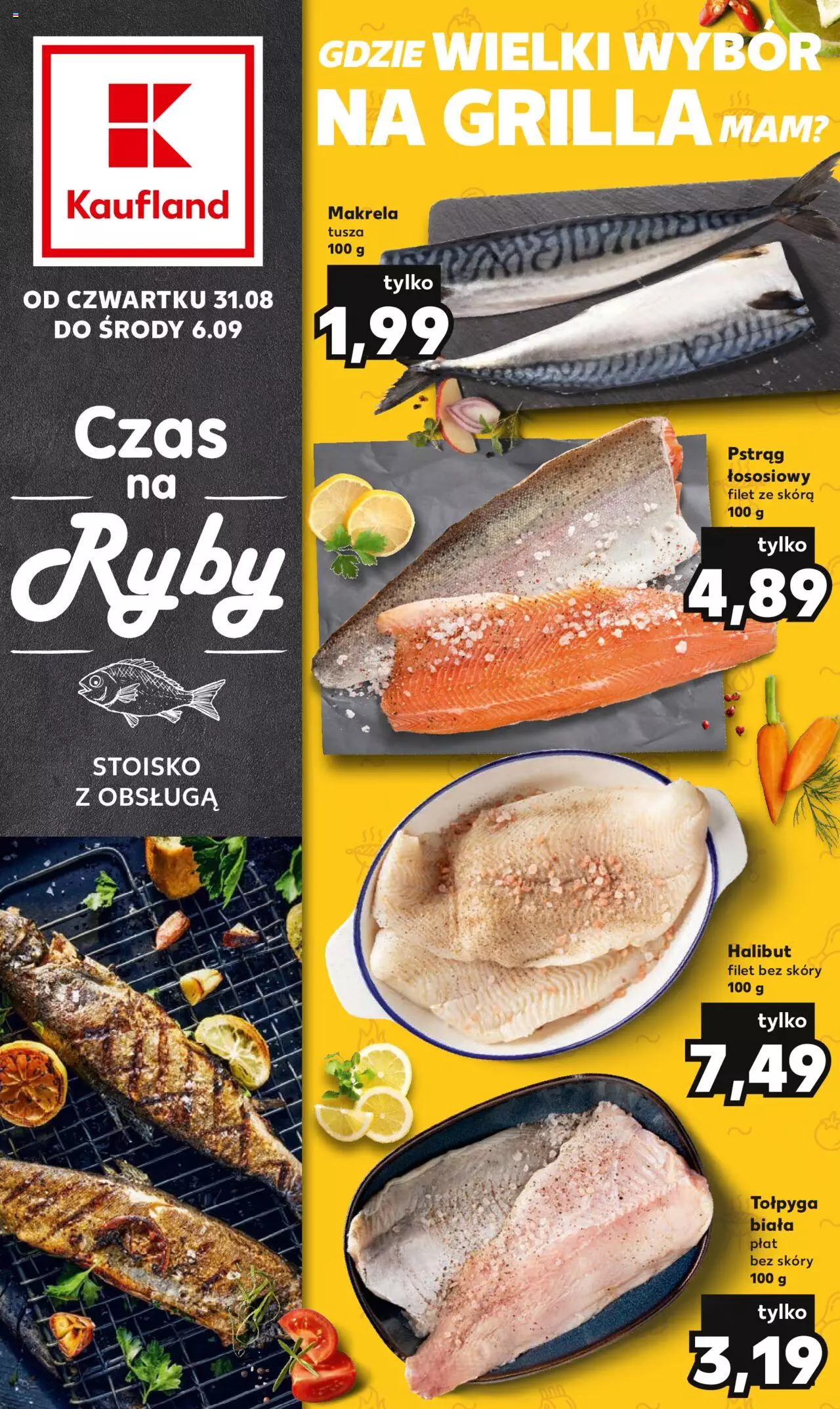 KAUFLAND gazetka Ryby ważna  od 31.08.2023 do 06.09.2023 strona 1