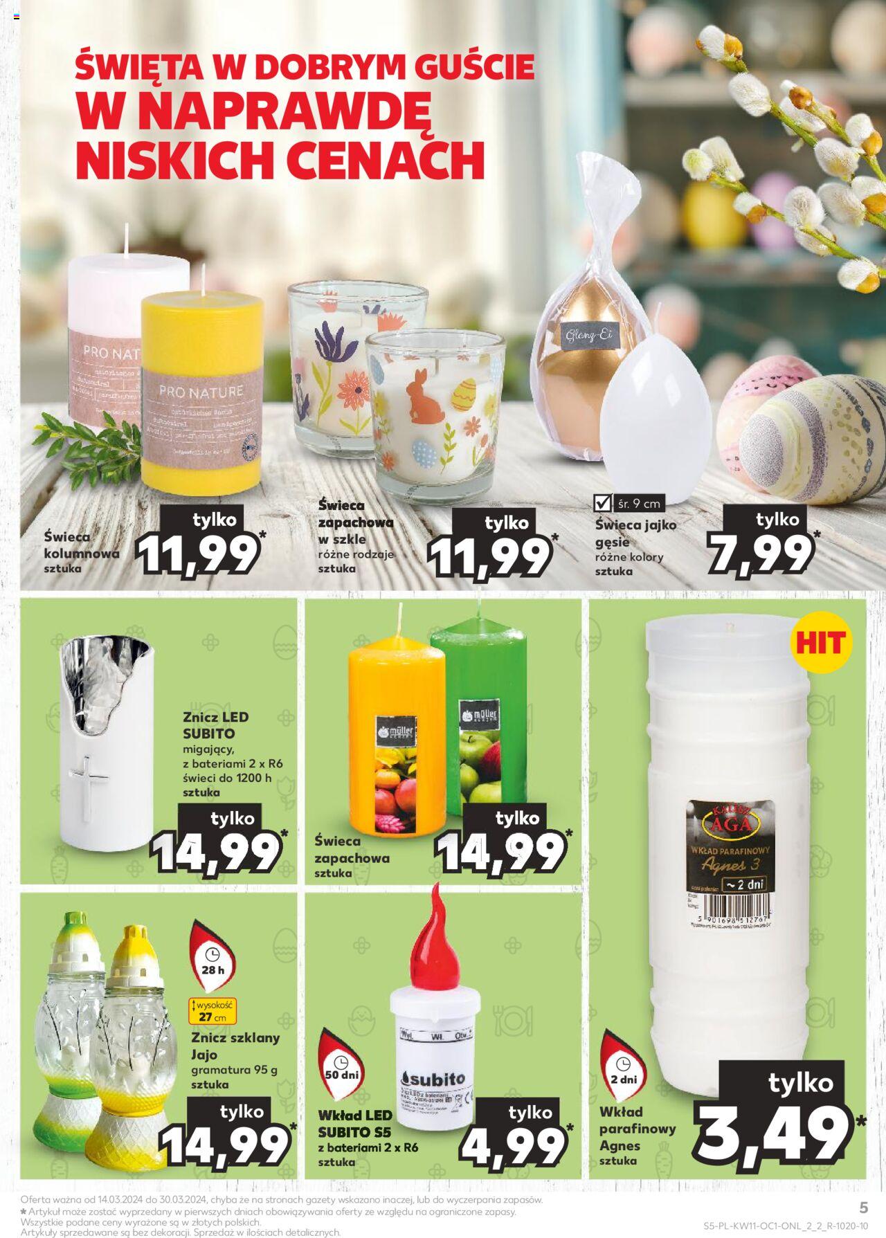 KAUFLAND gazetka Świąteczny wybór nonfood ważna od 14.03.2024 do 30.03.2024 strona 5