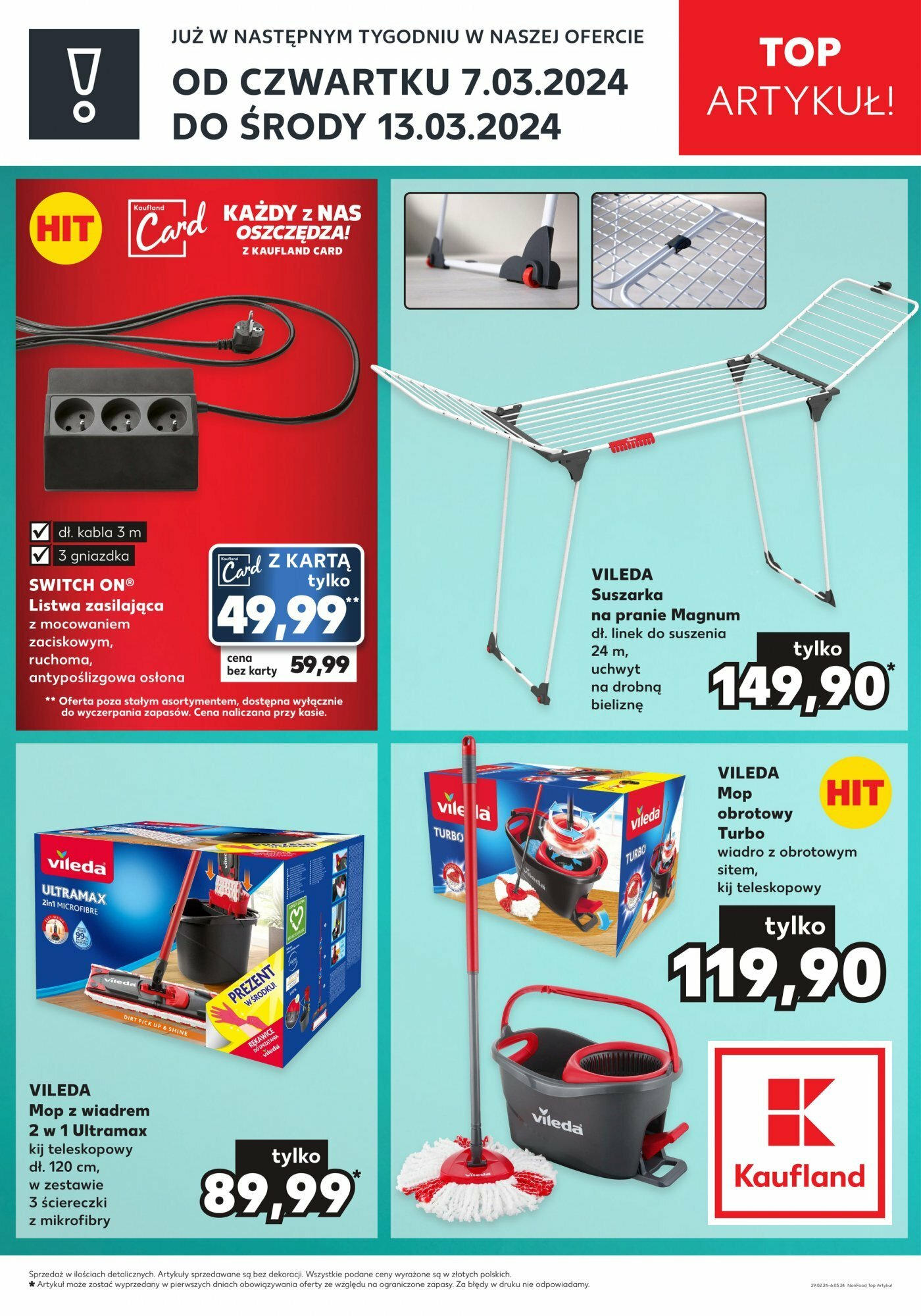 KAUFLAND Gazetka Top Artykuł ważna od 07.03.2024 do 13.03.2024 strona 1