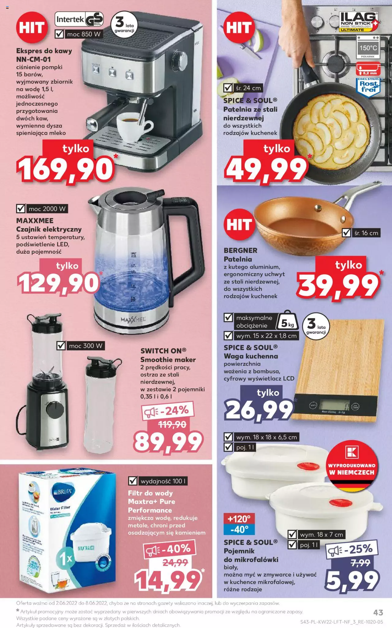 Kaufland gazetka ważna od  02.06.2022 do 08.06.2022 strona 43